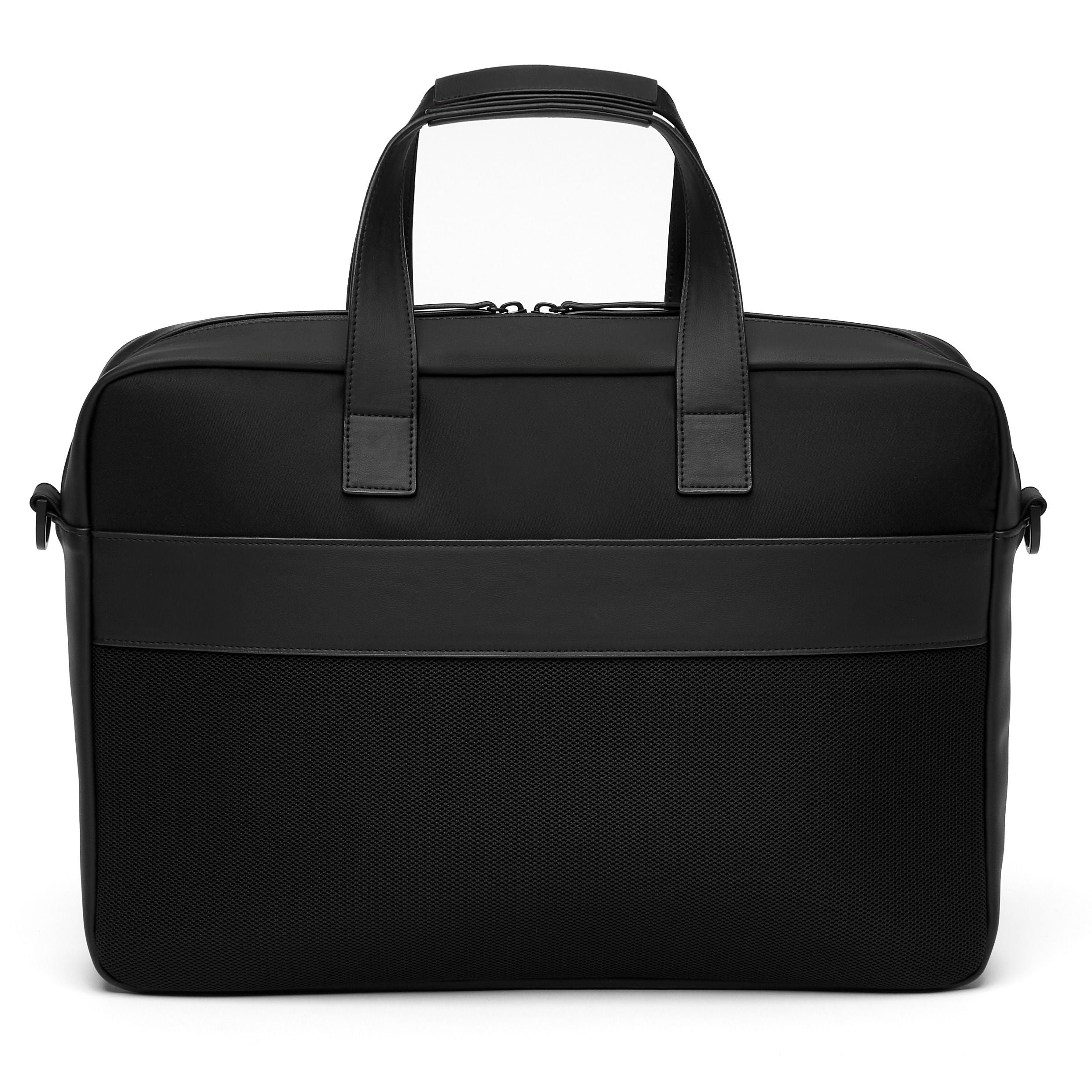 Document Bag Whiteline Black