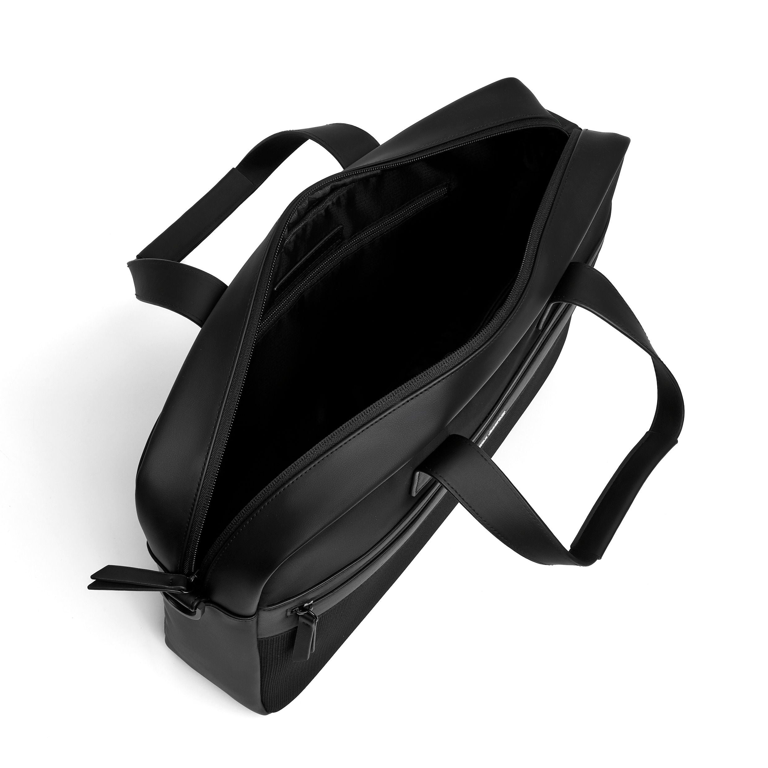 Document Bag Whiteline Black