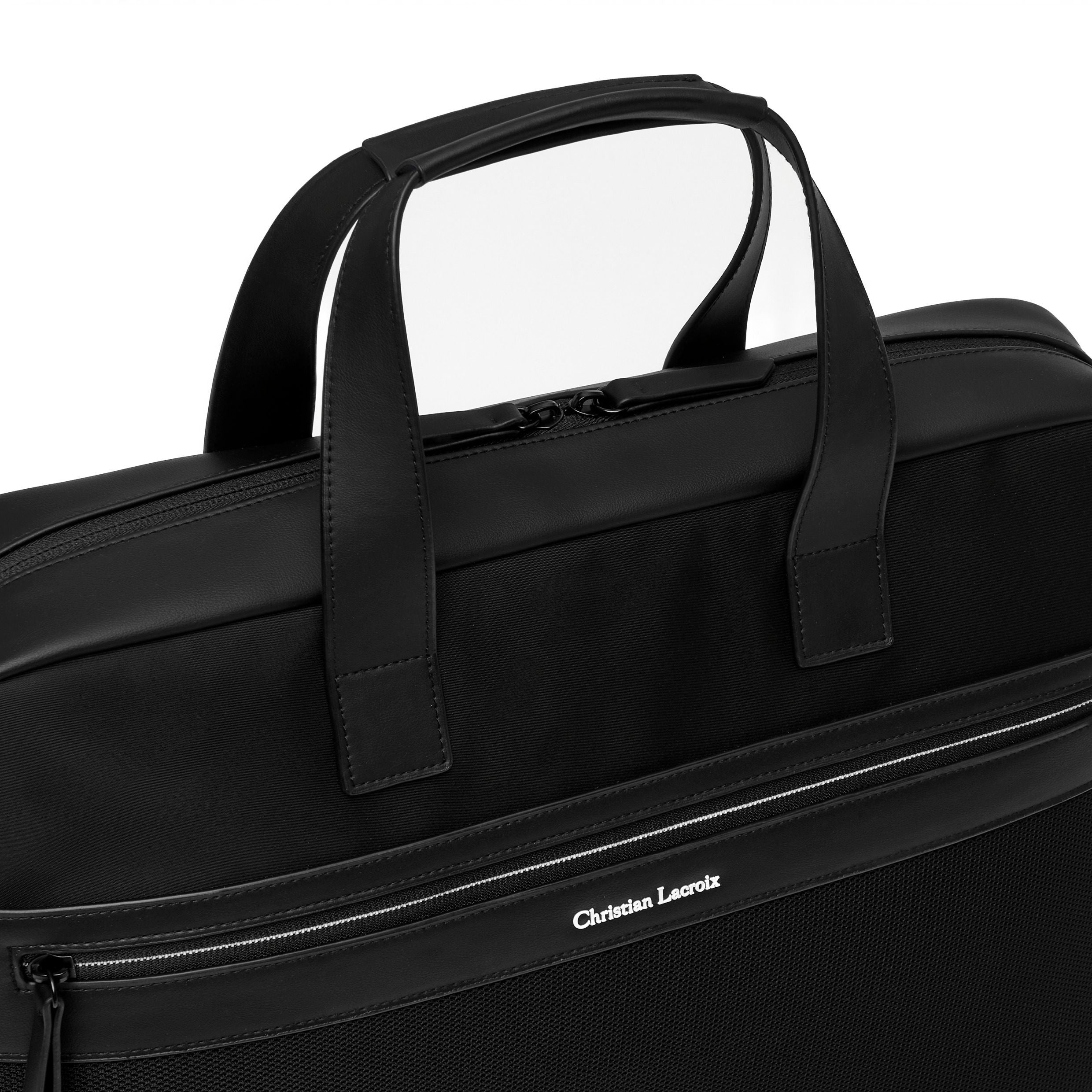 Document Bag Whiteline Black