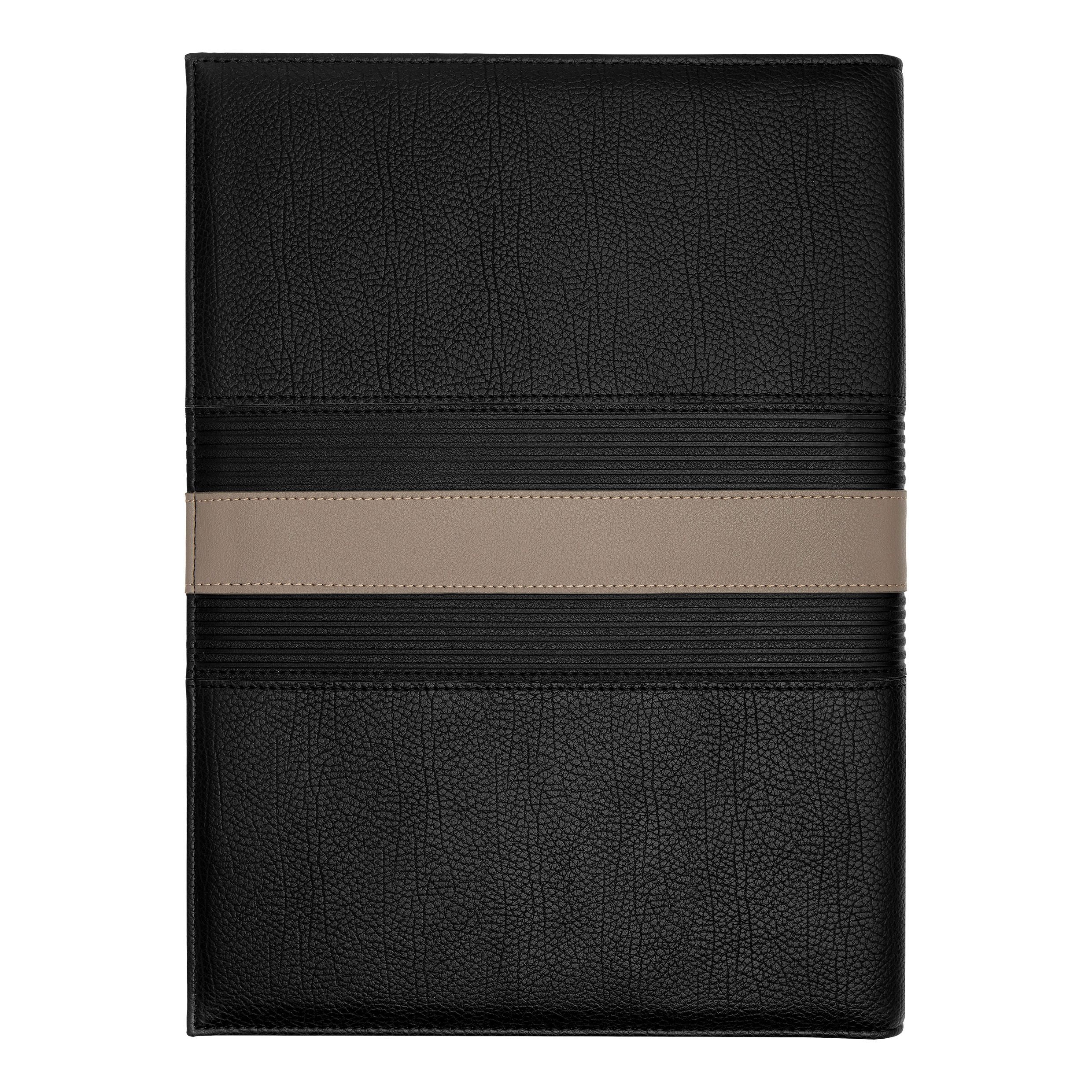 Folder A4 Delano Taupe & Black