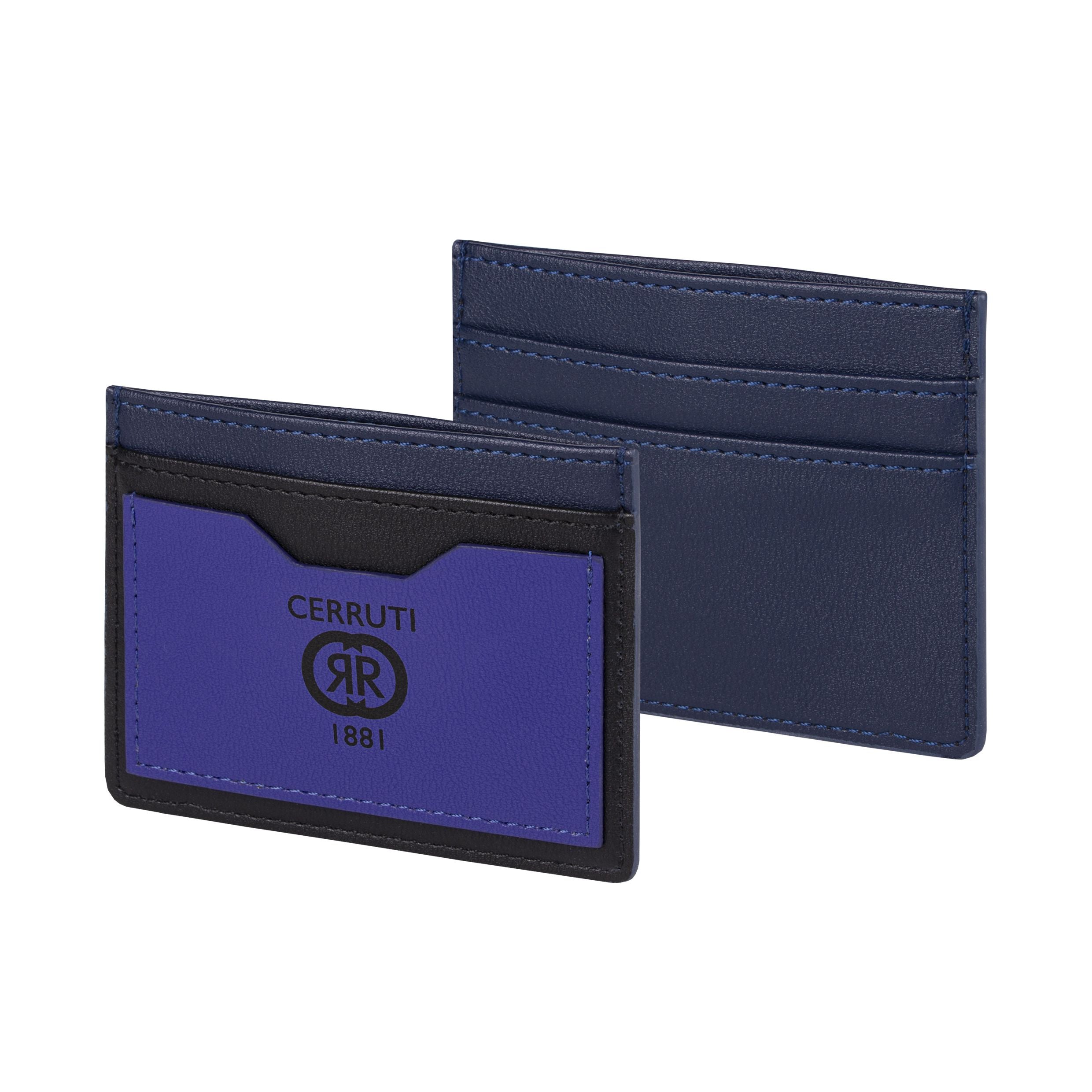 Card Holder Brick Navy Bright Blue