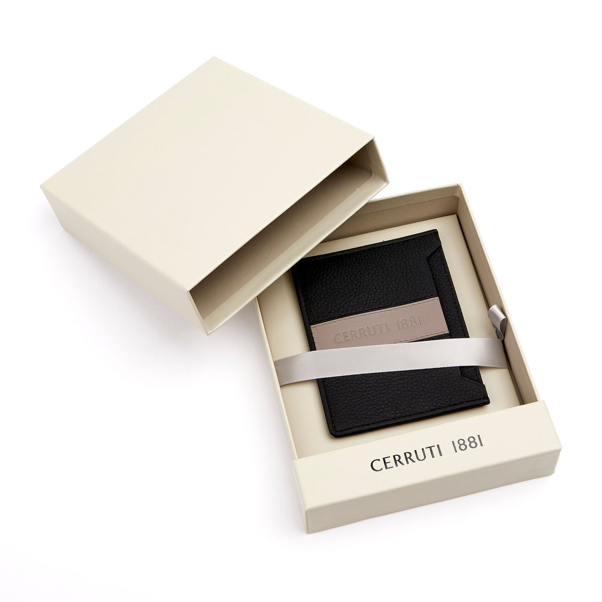 Card Holder Delano Taupe & Black