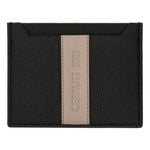 Card Holder Delano Taupe & Black