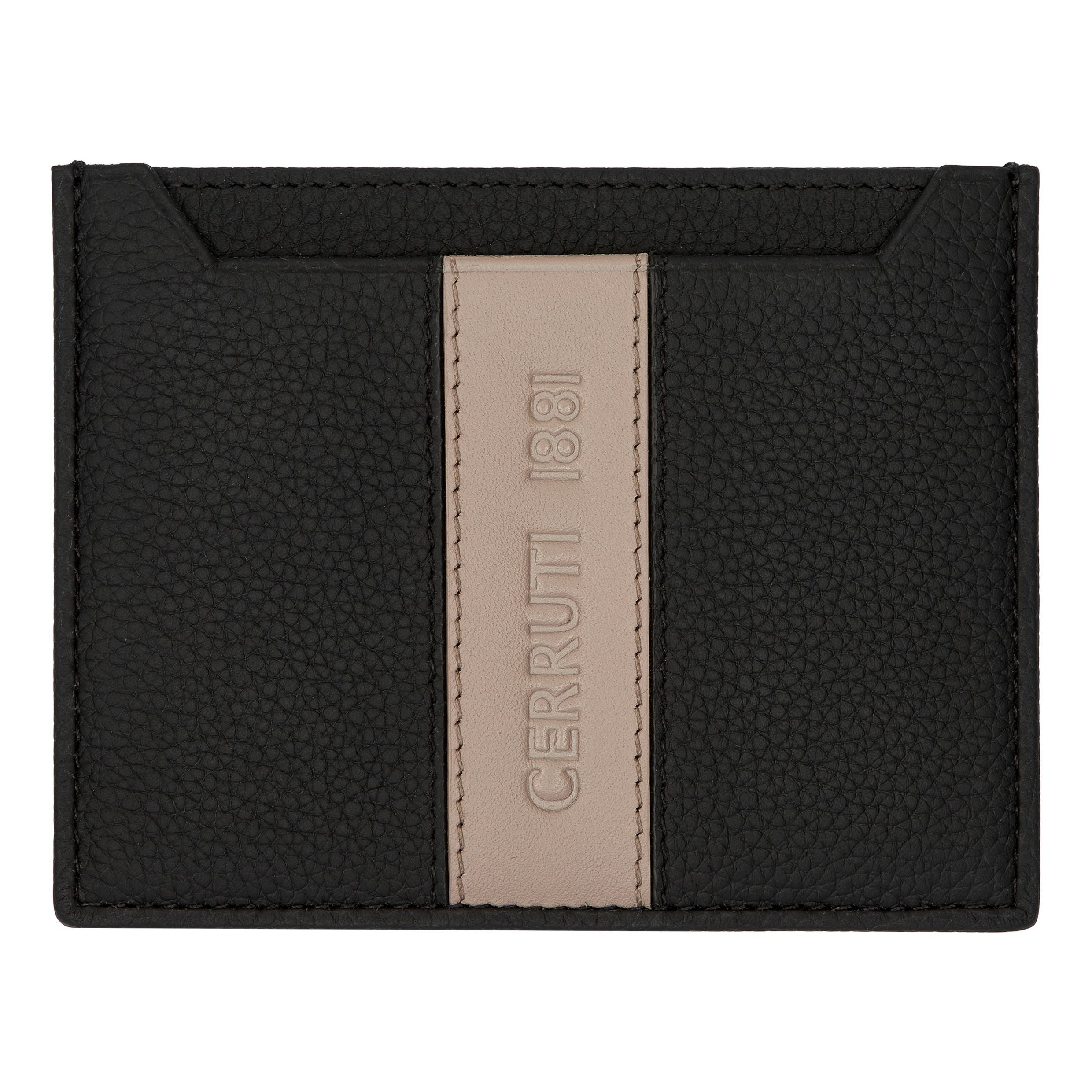 Card Holder Delano Taupe & Black
