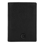 Card Holder With Flap Bond Black