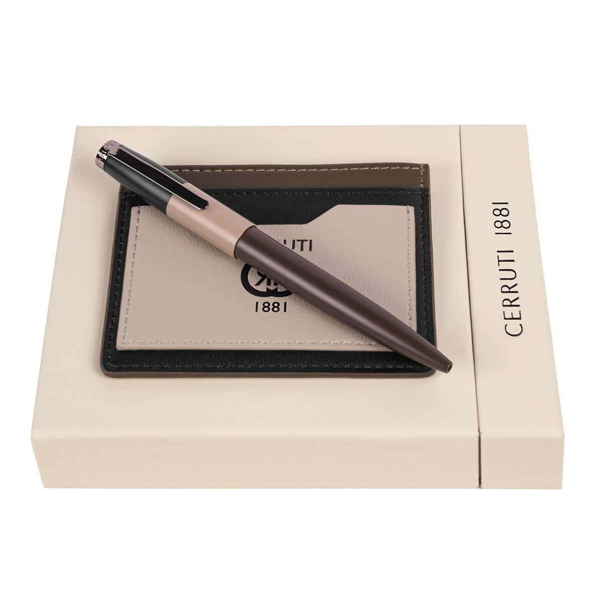 Set Brick Navy Bright Blue (Ballpoint Pen & Card Holder)
