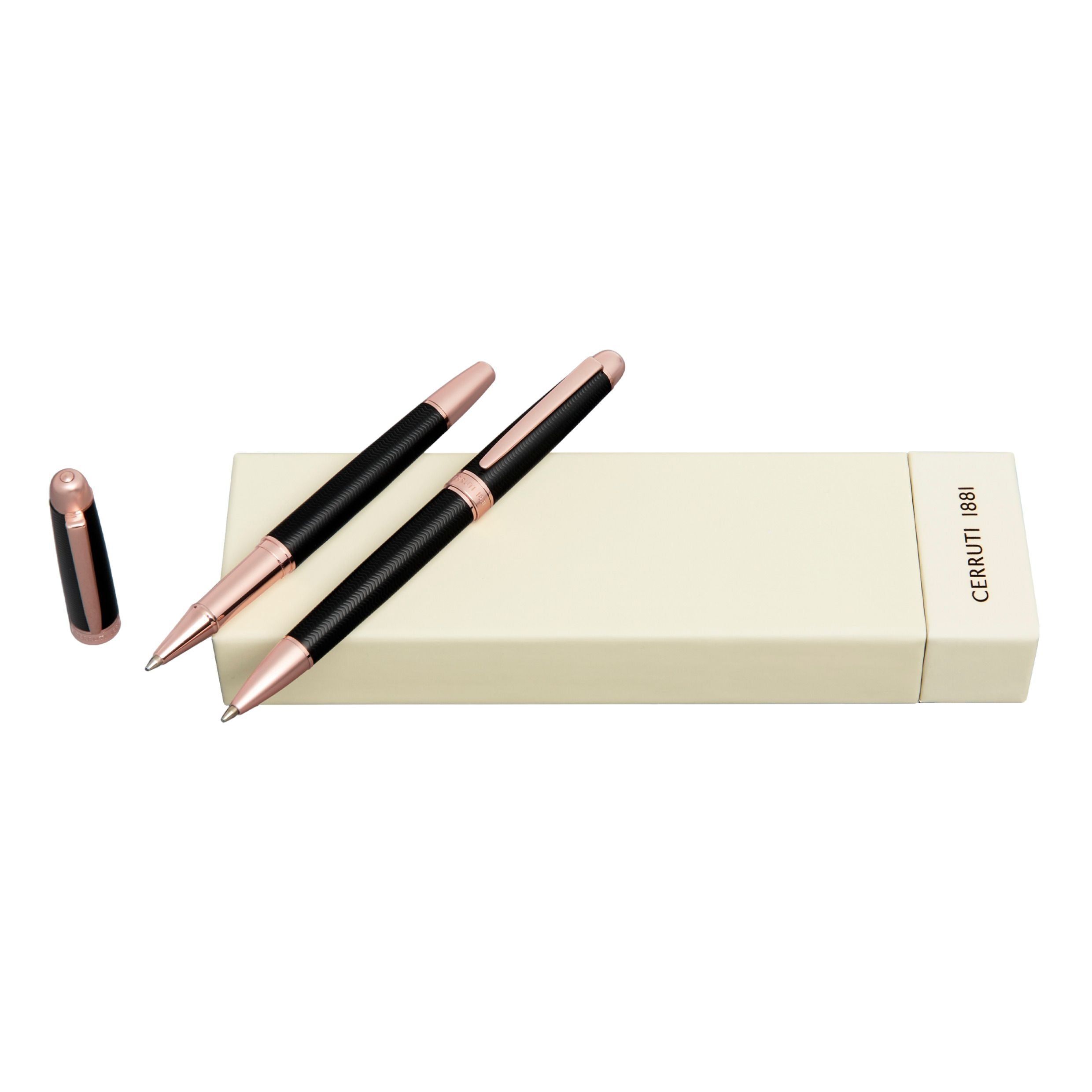 Set Holborn Black & Gun (Ballpoint Pen & Rollerball Pen)