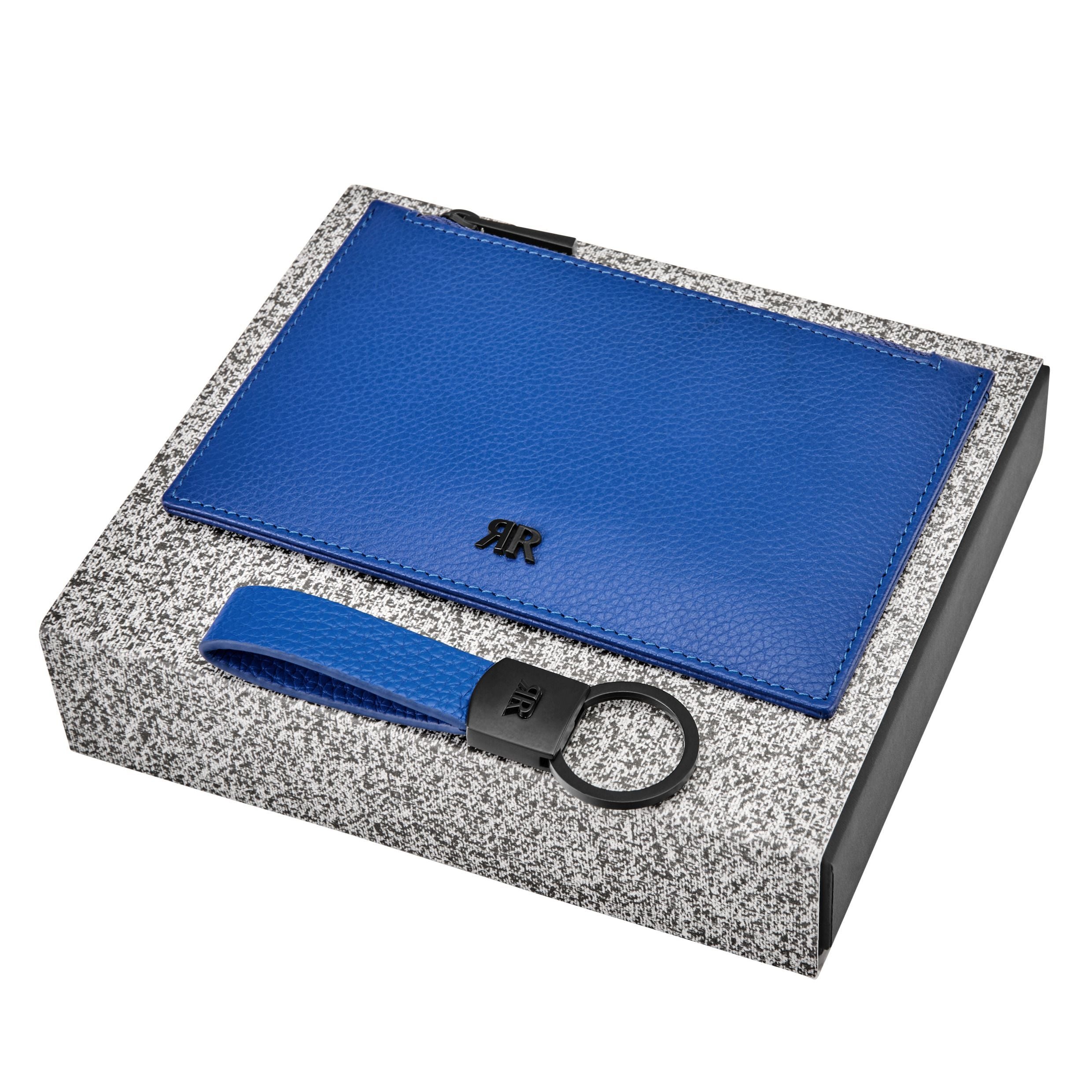 Set Jefferson Bright Blue (Key Ring & Clutch)