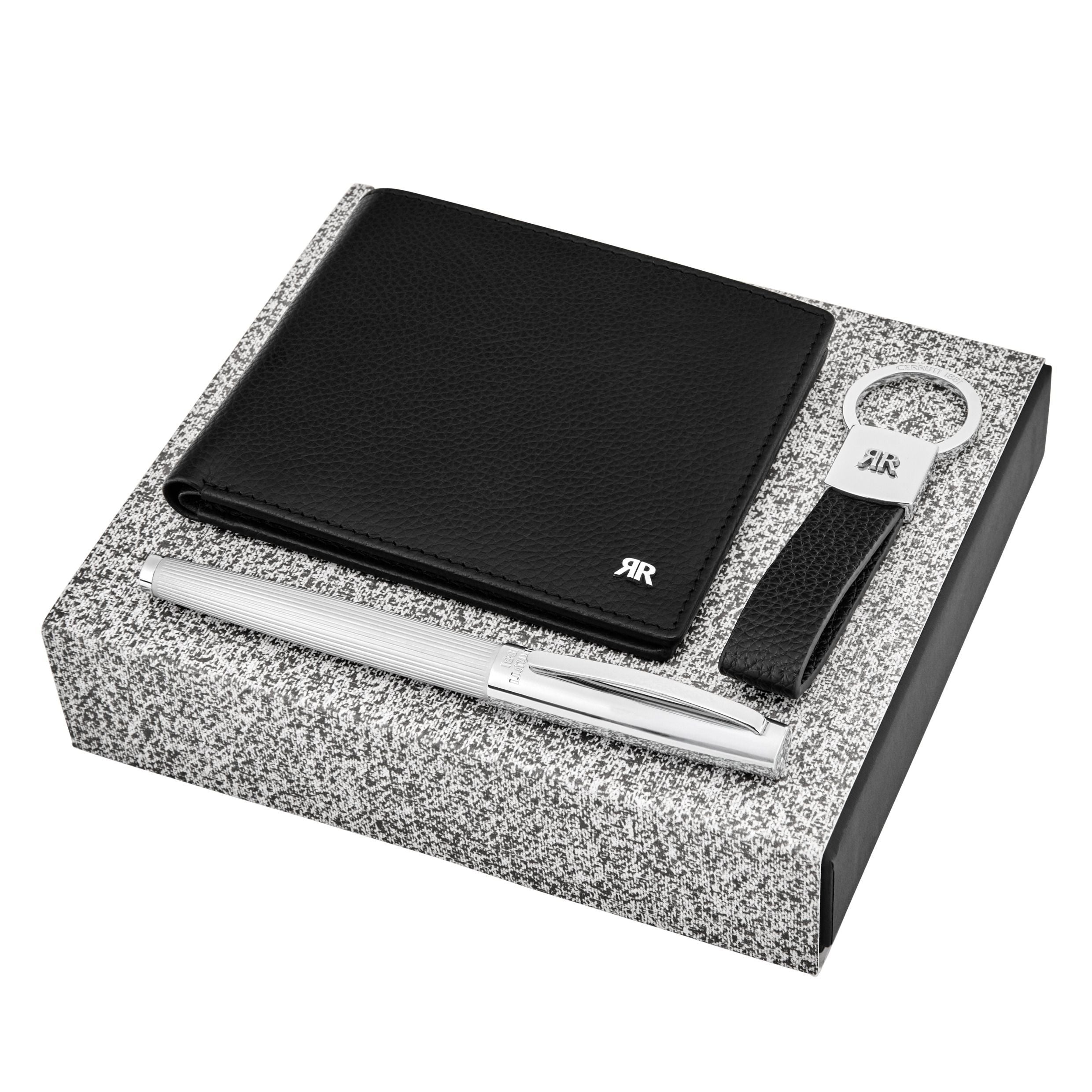 Set Jefferson (Rollerball Pen, Key Ring & Wallet)