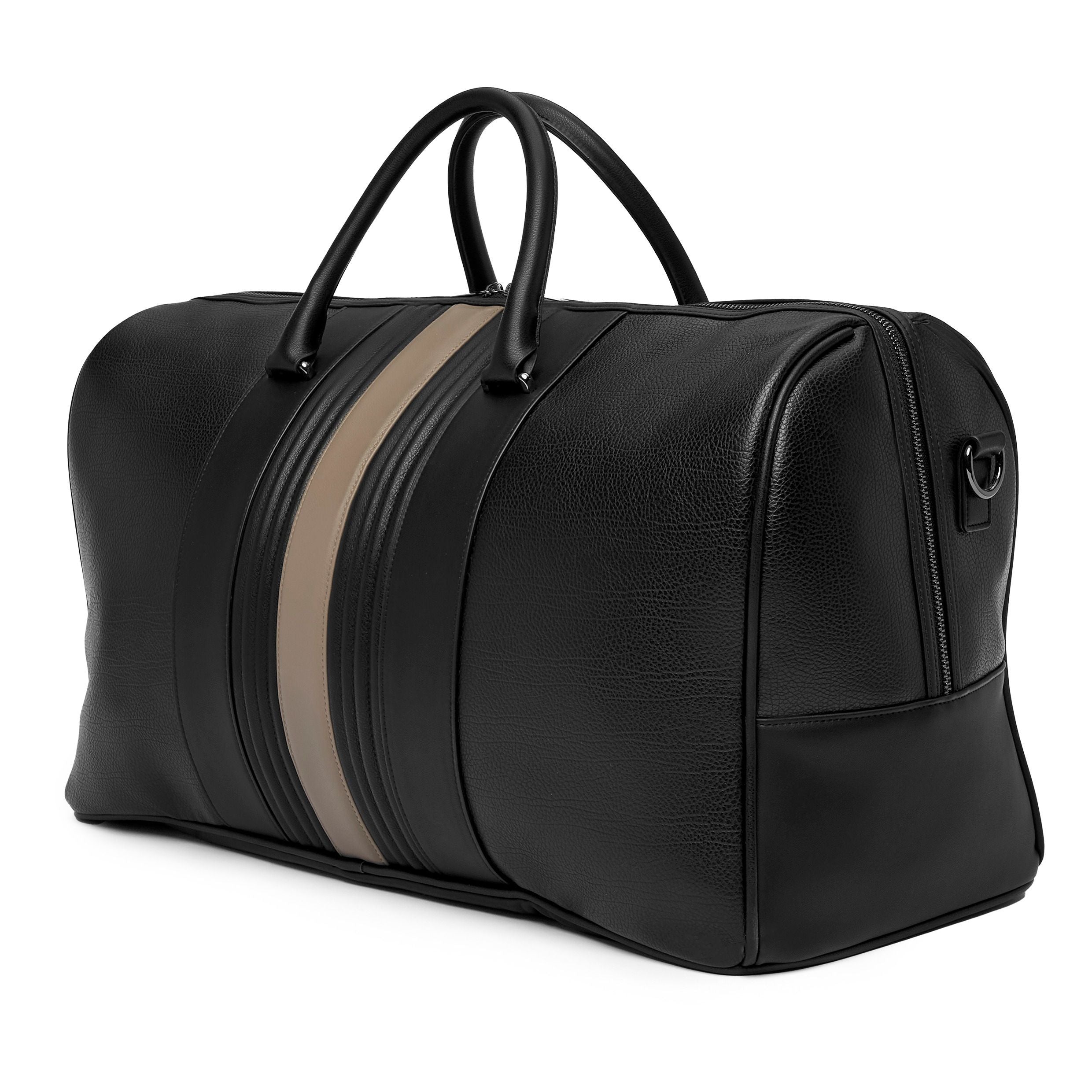 Travel Bag Delano Taupe & Black