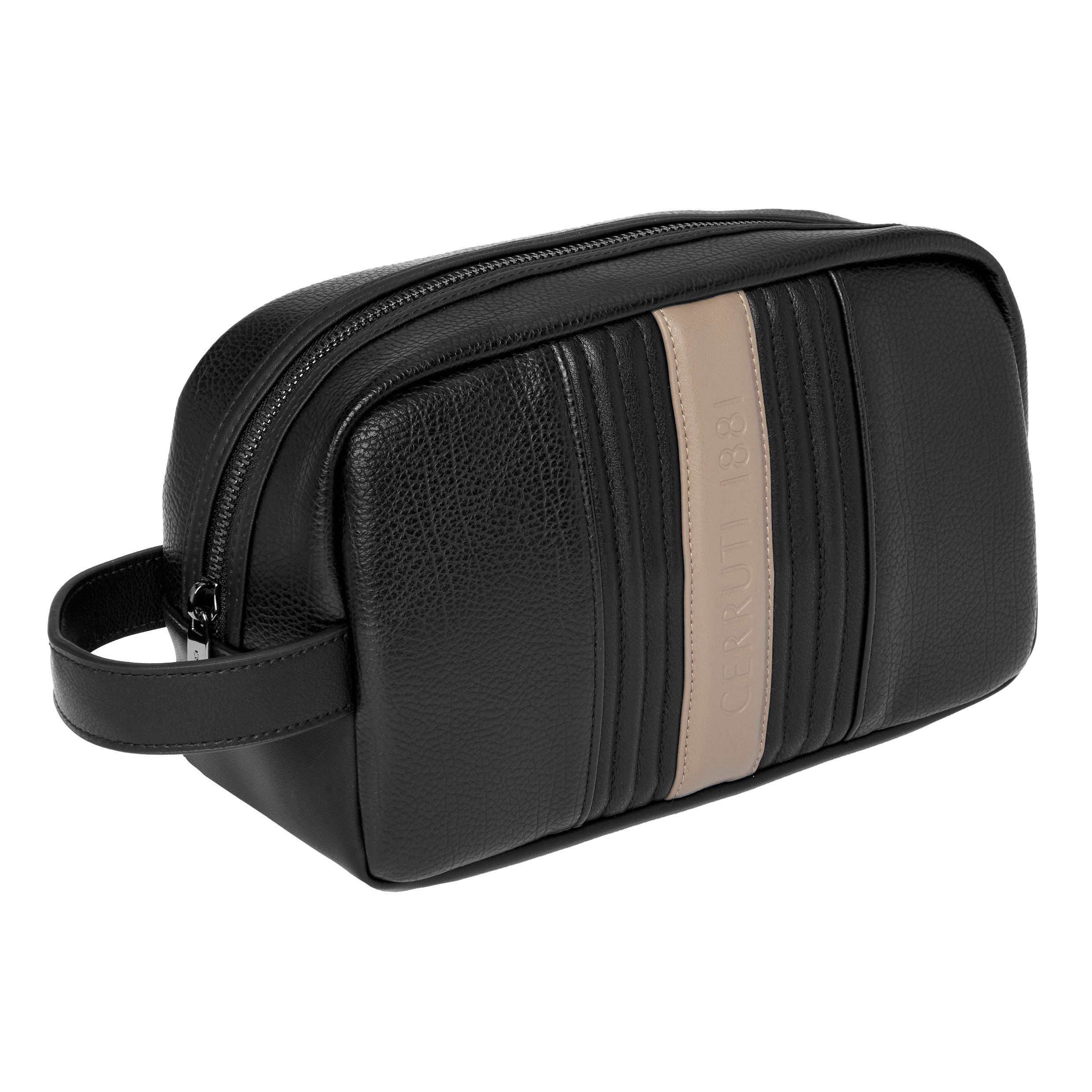 Cosmetic-Case Delano Taupe & Black