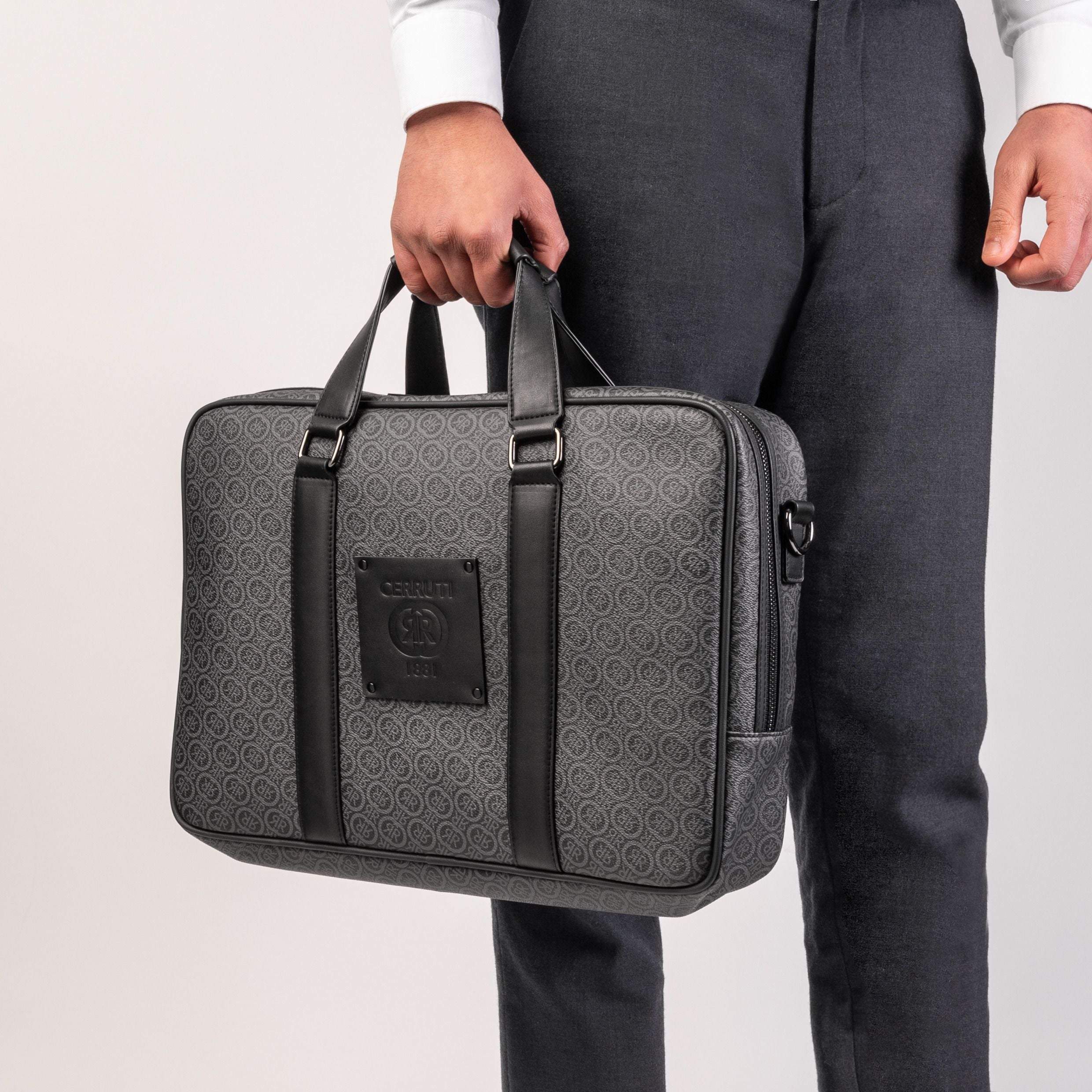 Document Bag Logomania Grey