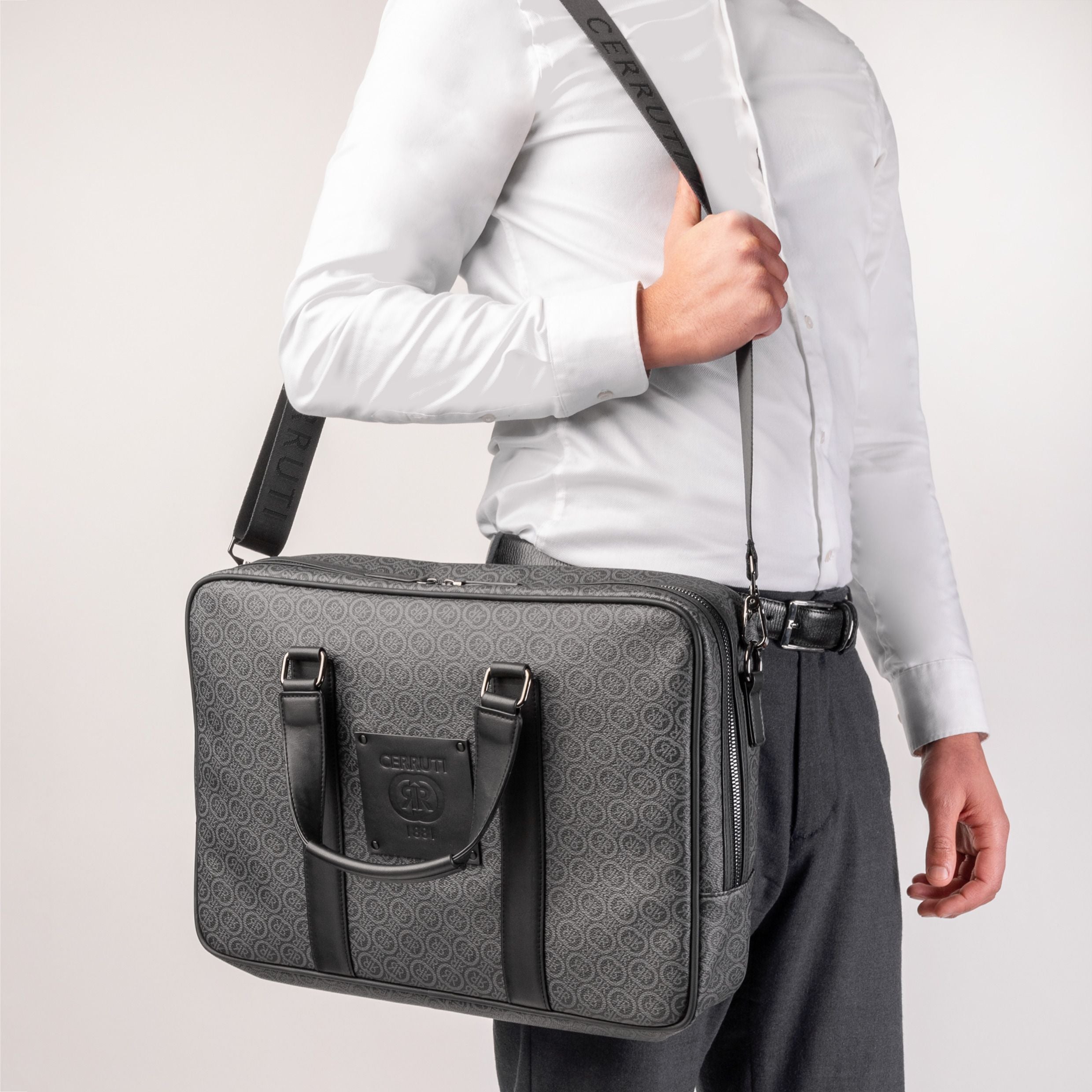 Document Bag Logomania Grey