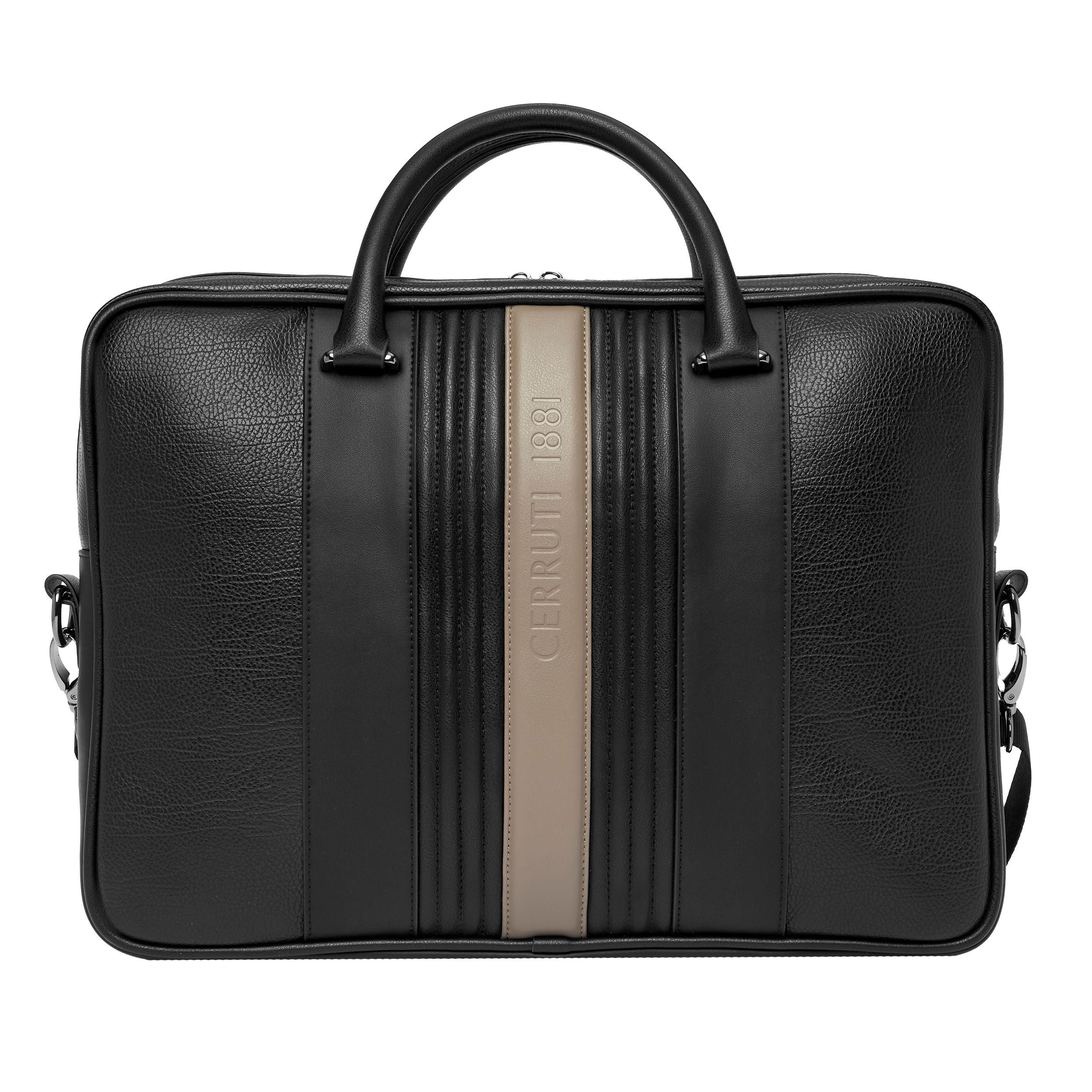 Document Bag Delano Taupe & Black