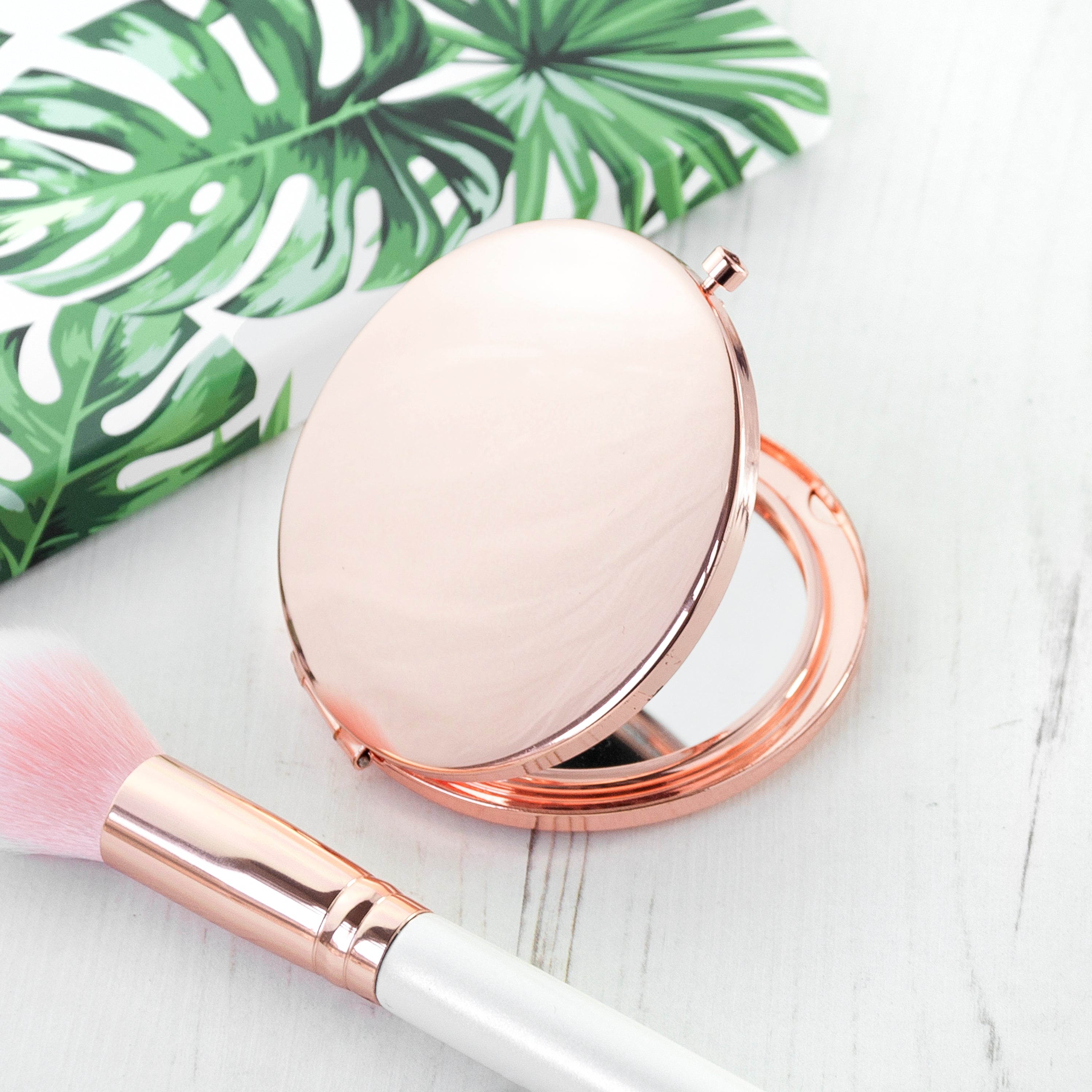 Compact Round Face Mirror