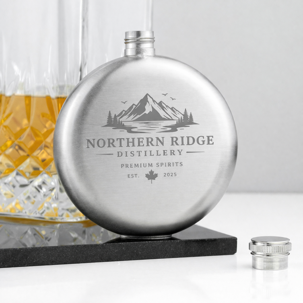 5oz Round Hip Flask