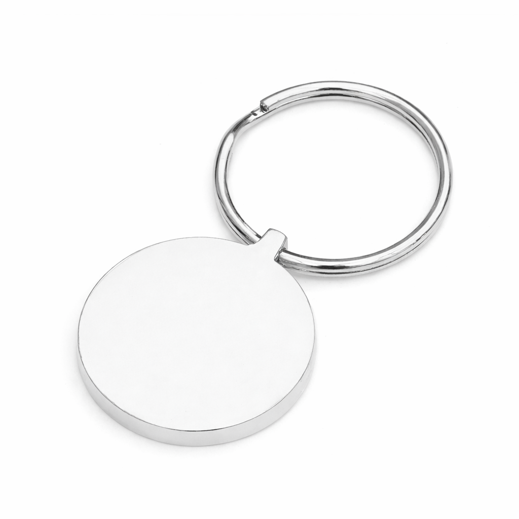 Round Metal Keyring