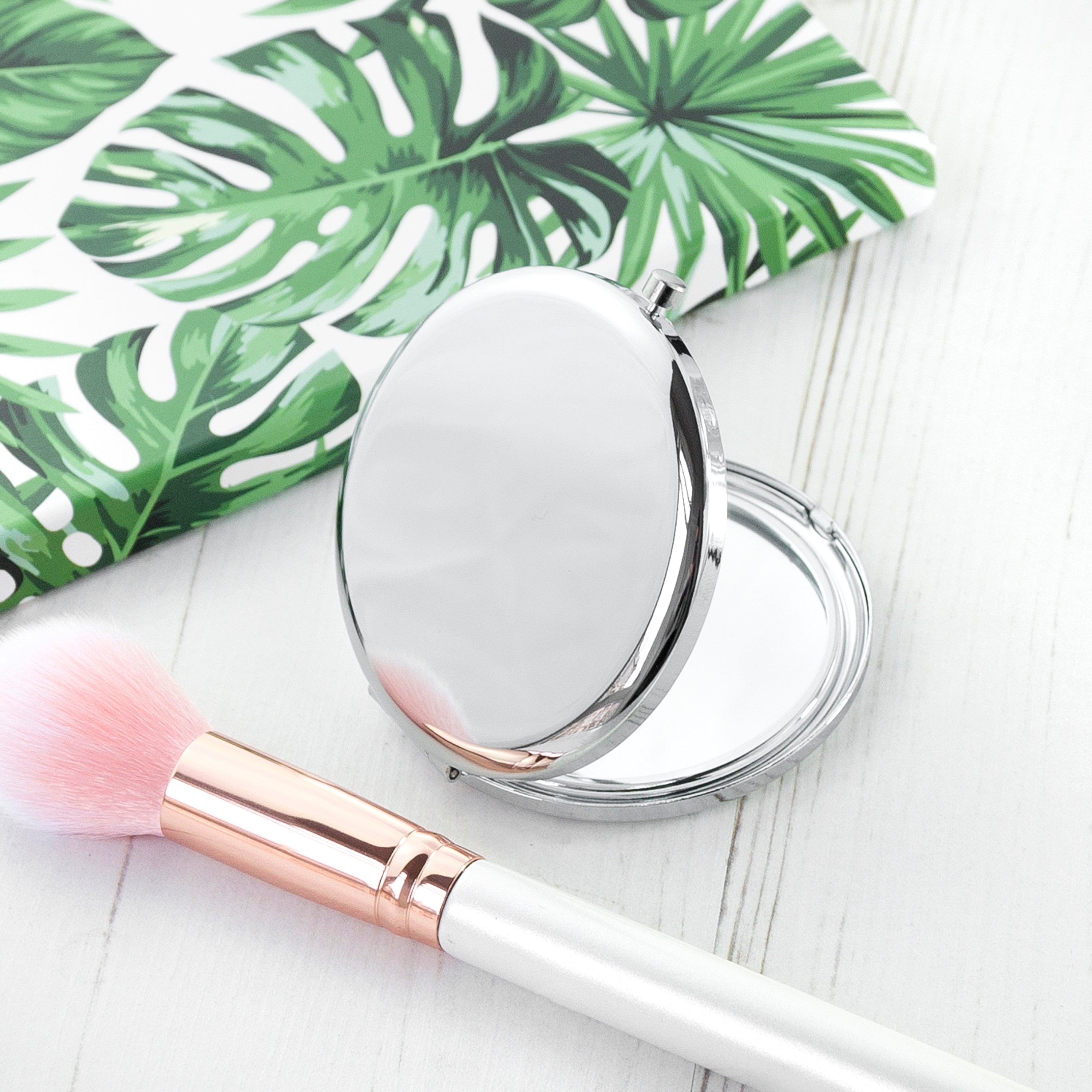 Compact Round Face Mirror