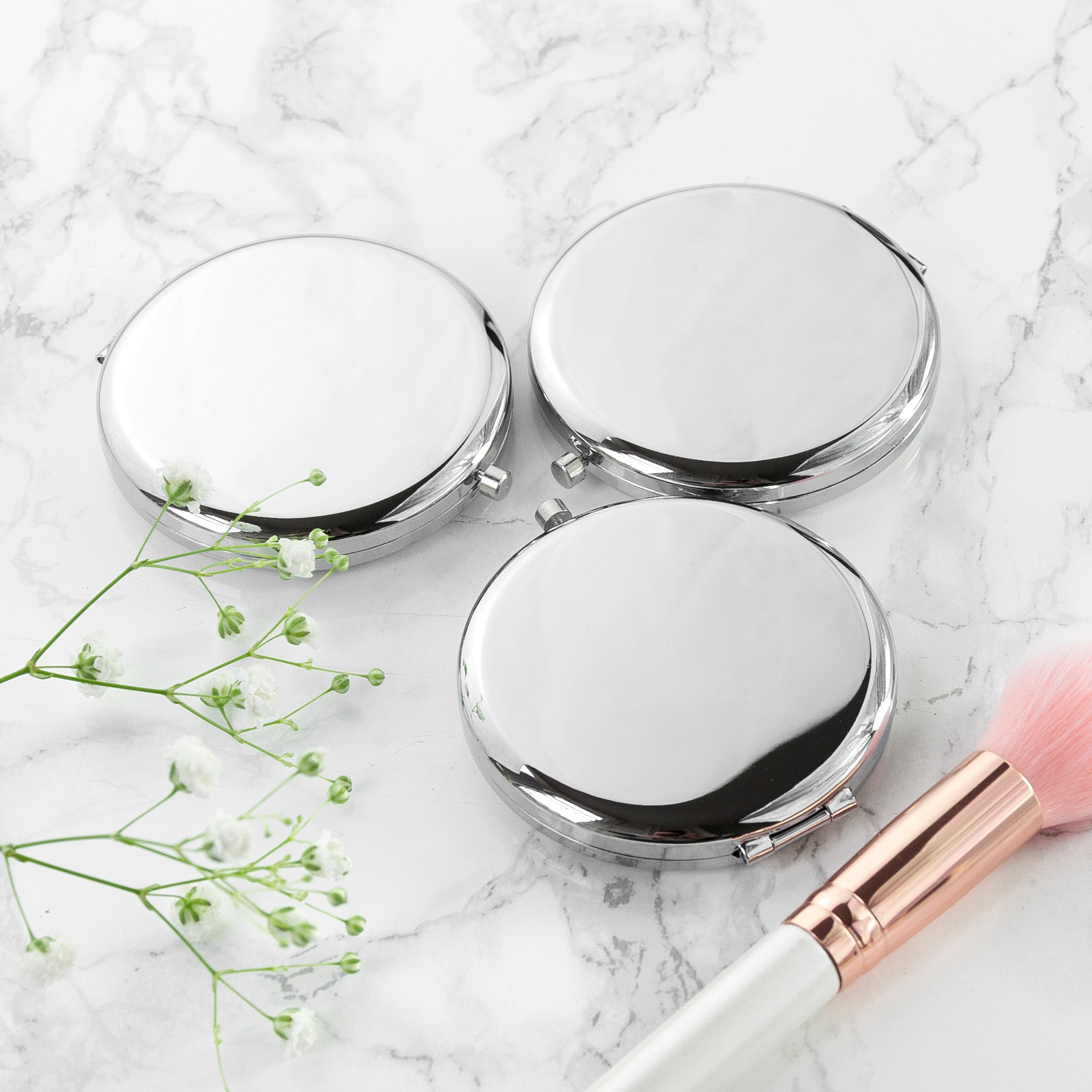 Compact Round Face Mirror
