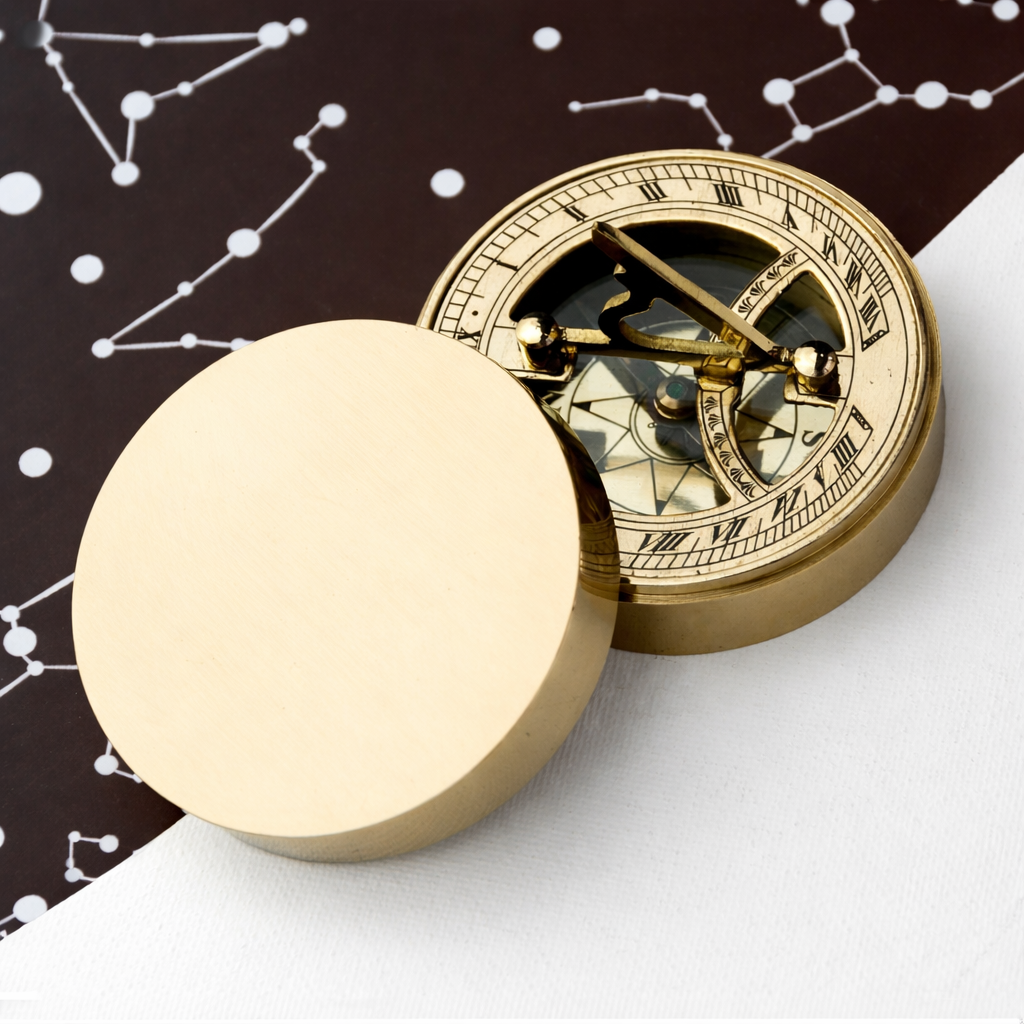 Brass Sundial Compass