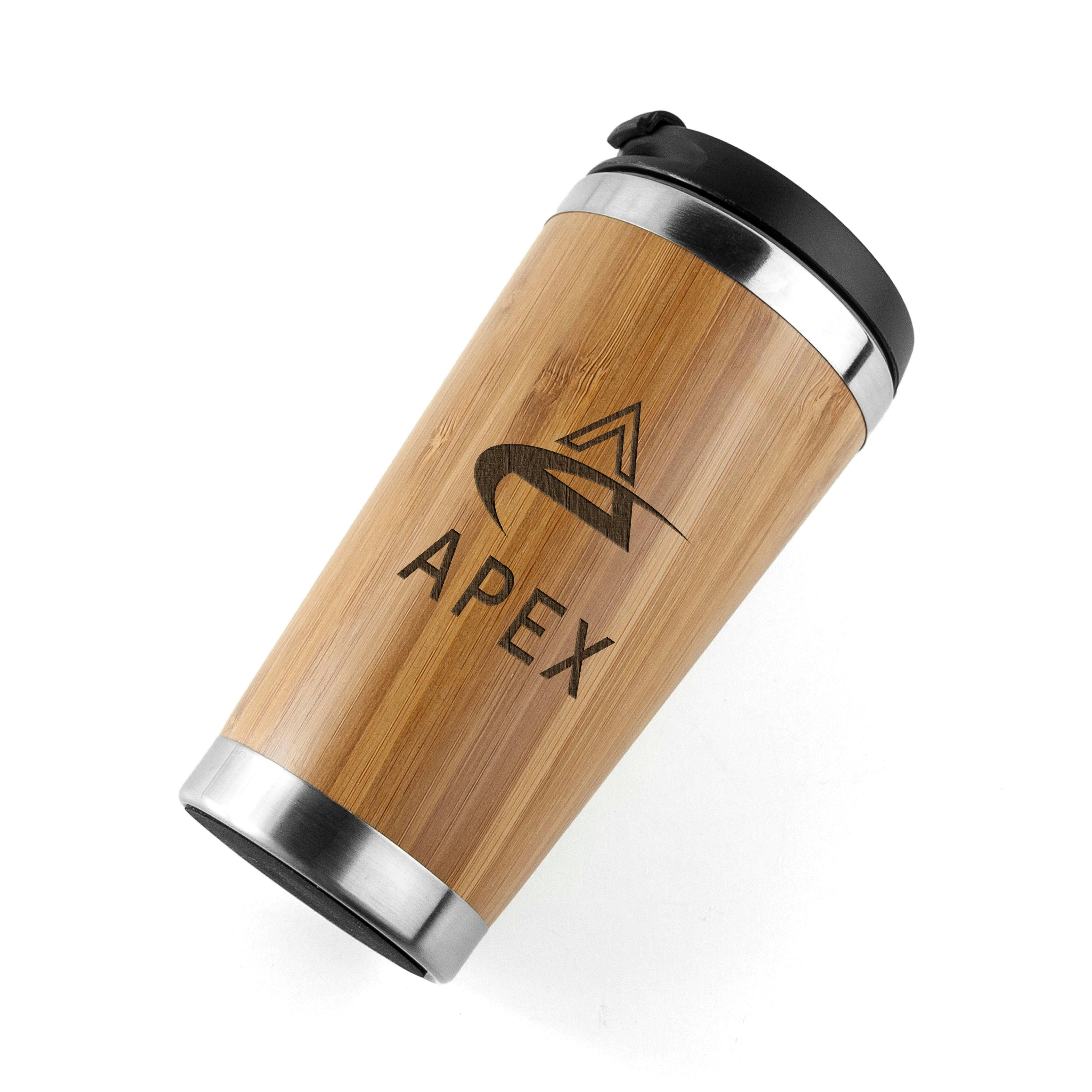 350ml Insulated Bamboo Travel Mug