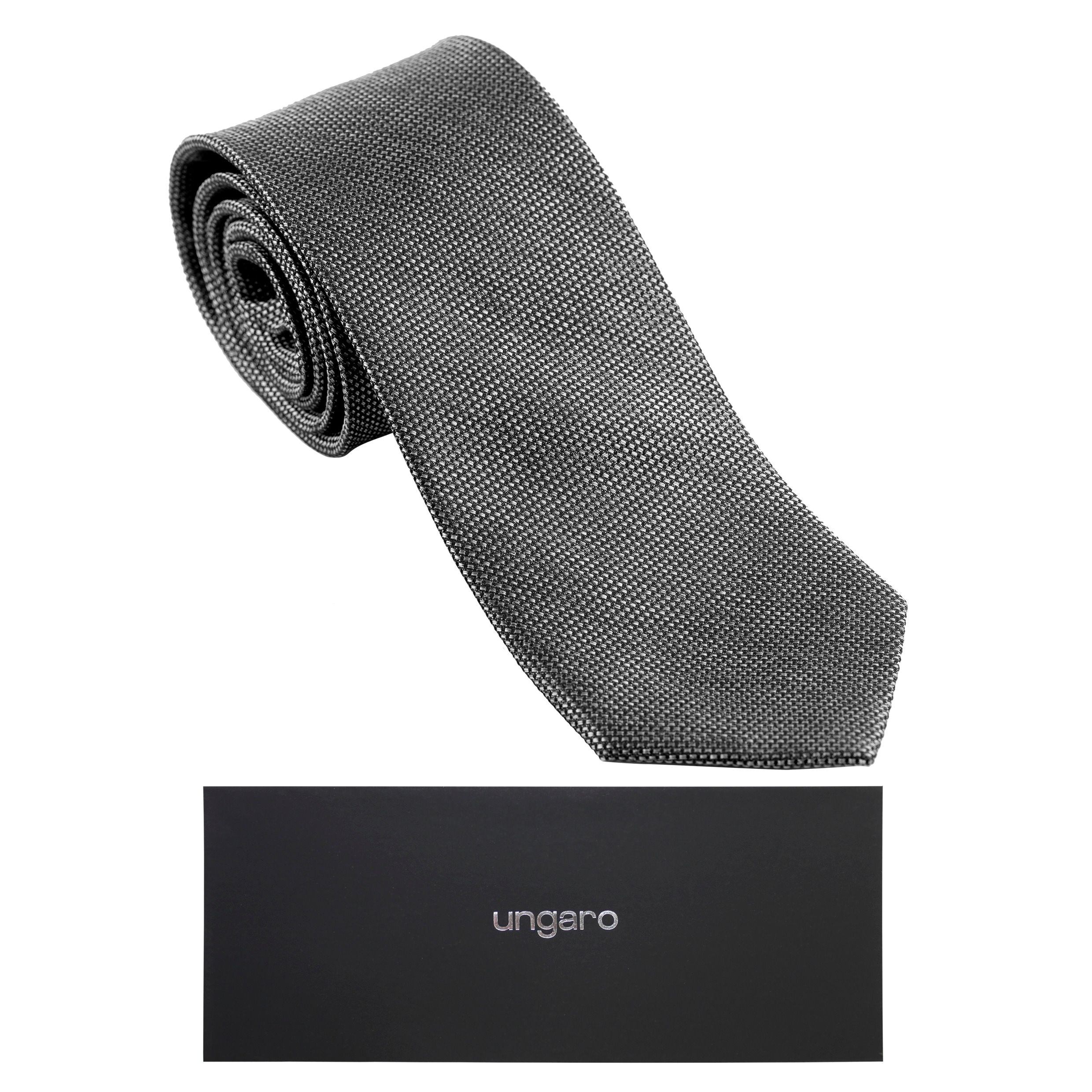 Silk Tie Leone Black