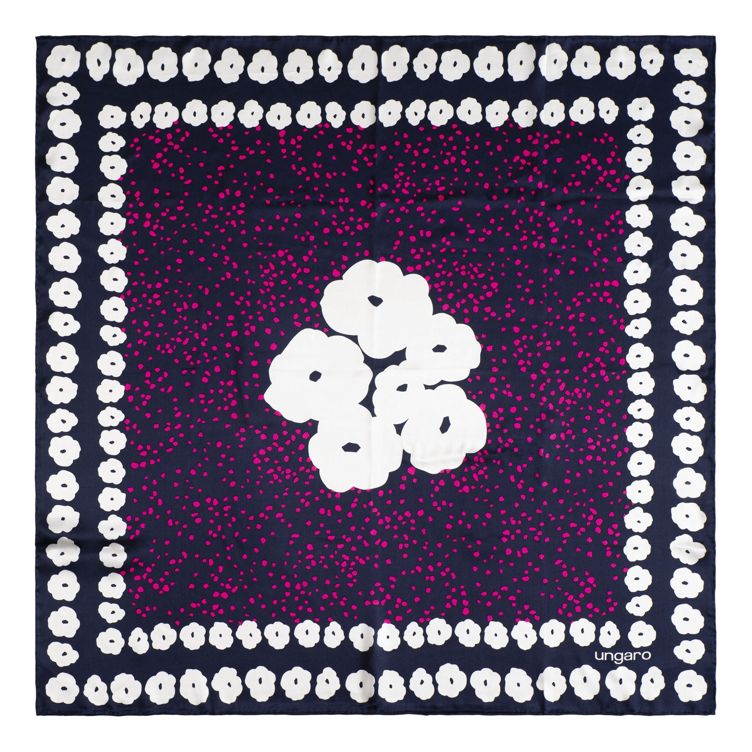 Silk Scarf Giada Navy