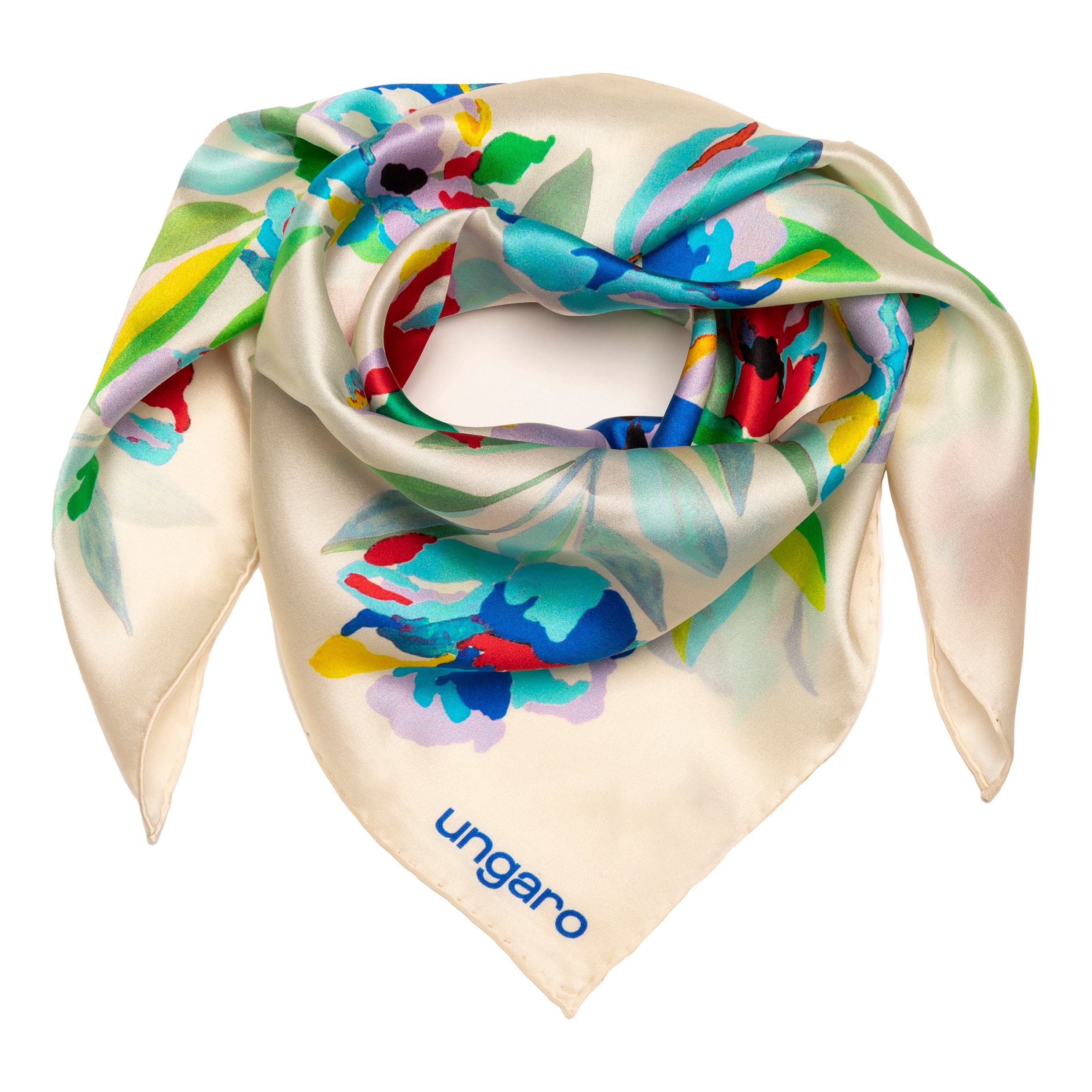 Silk Scarf Paola Off-White