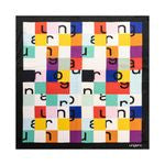 Silk Scarf Ada Black/Multi