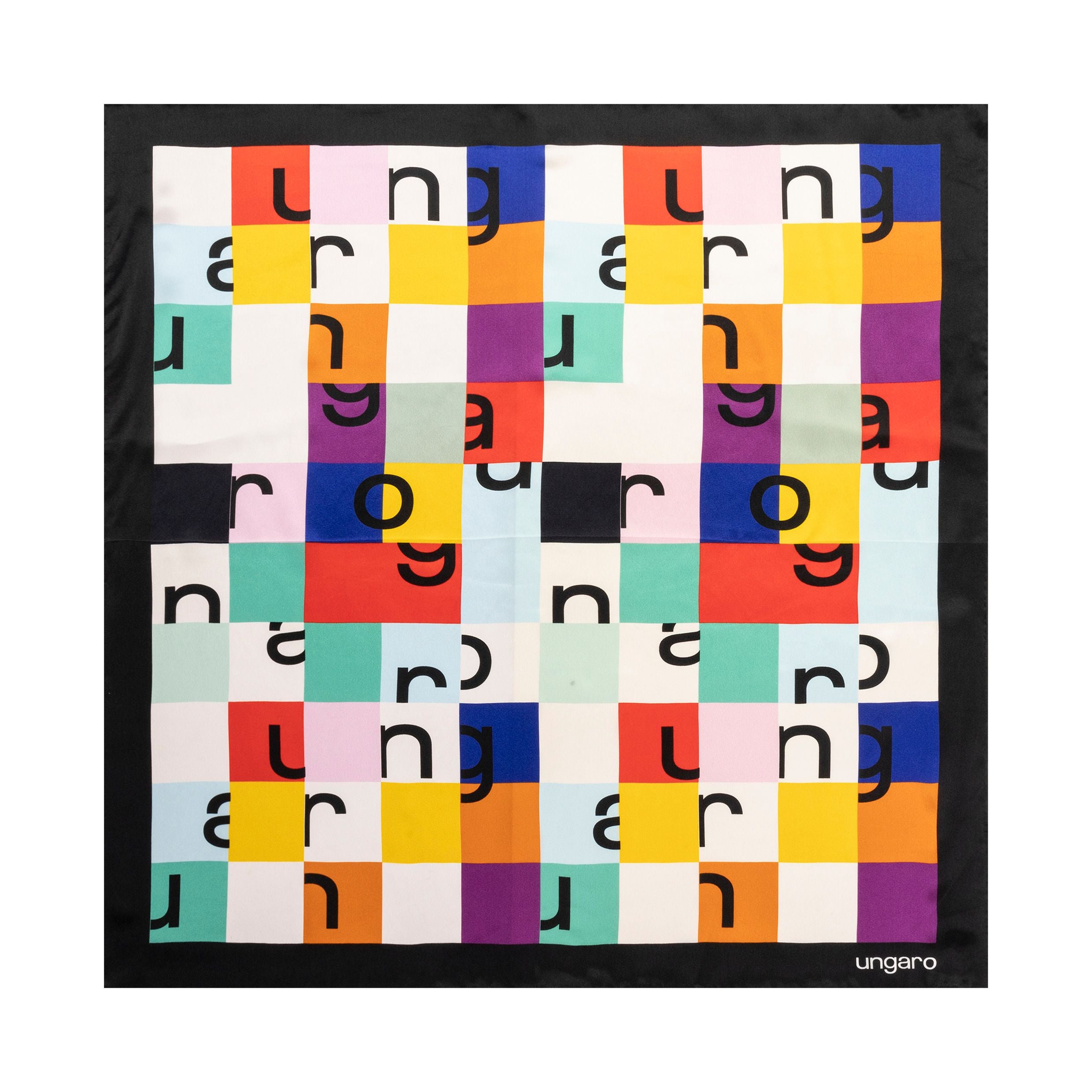 Silk Scarf Ada Black/Multi