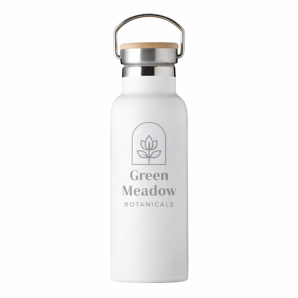 500ml Bamboo Lid Insulated Water Bottle