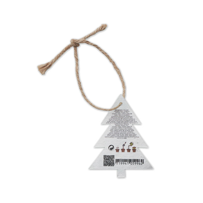 Seed paper Xmas ornament