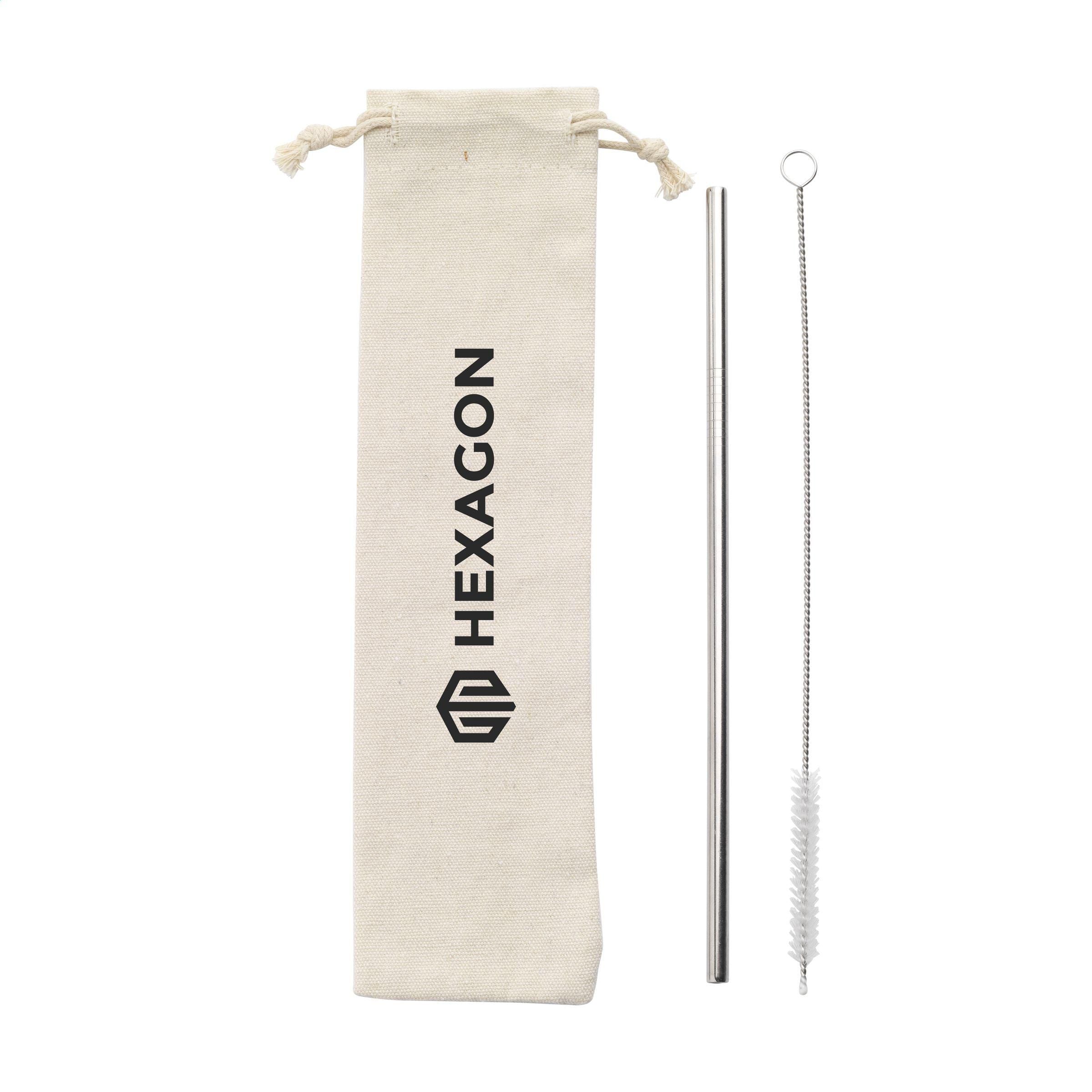 Reusable 1 Piece Eco Straw Set Stainless-Steel Straw