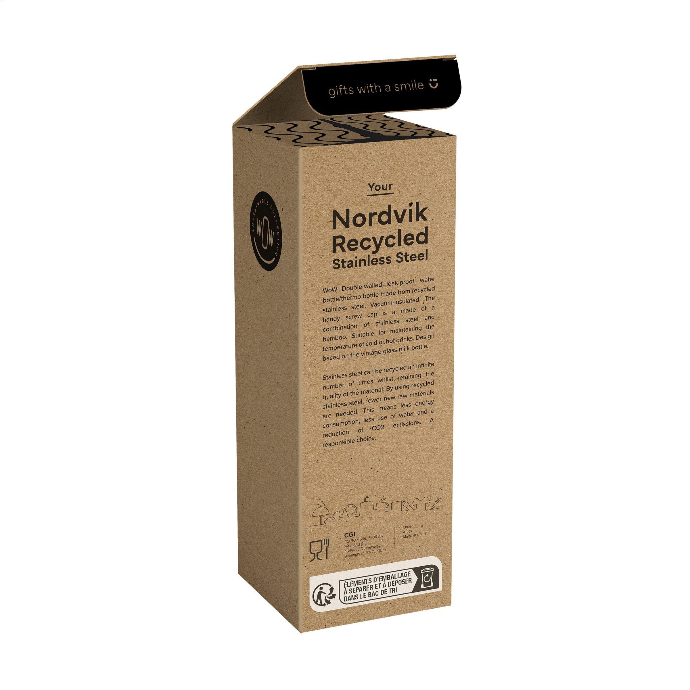 Nordvik Rcs Recycled Steel 500 Ml Drinking Bottle