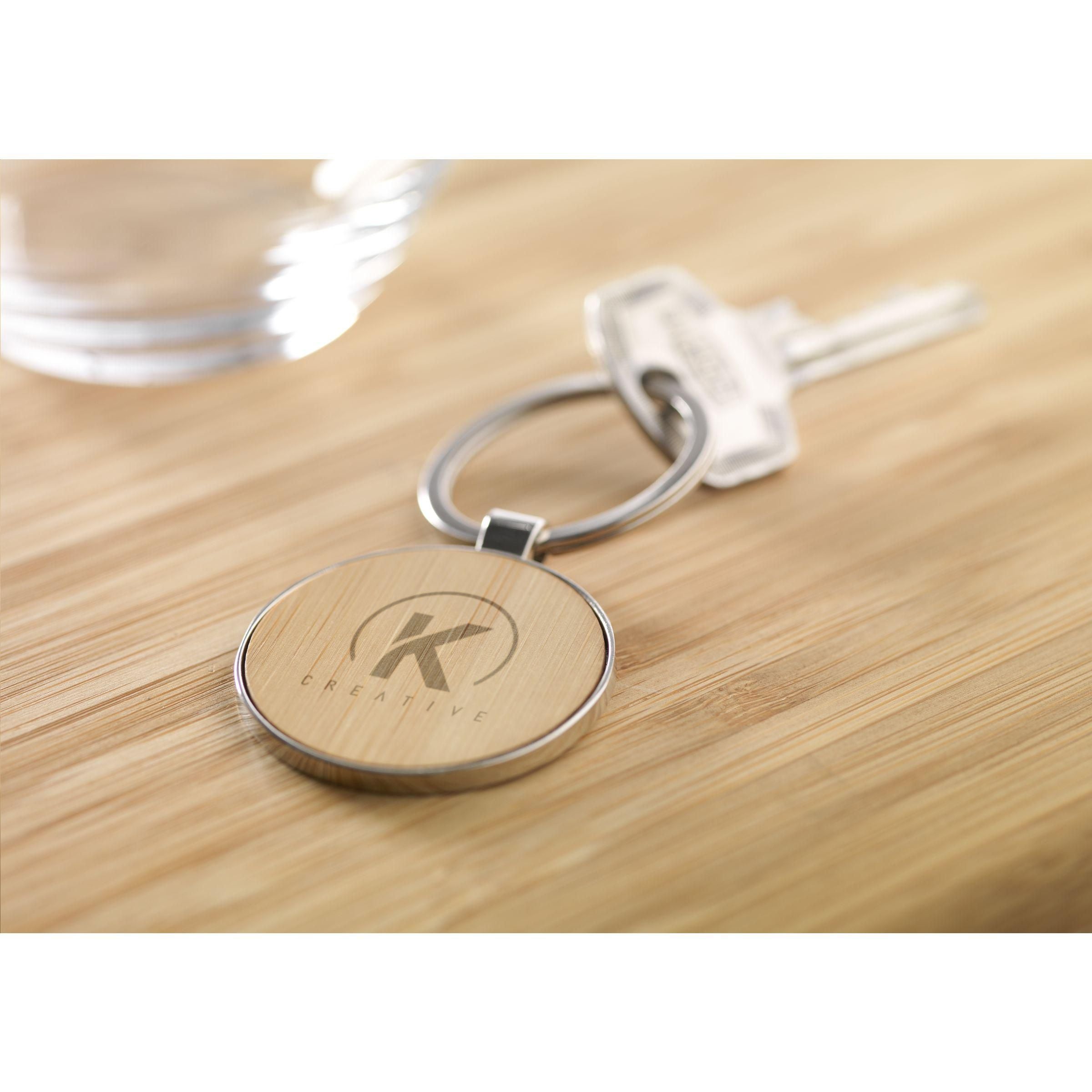 Bamboo Key Circle Keyring