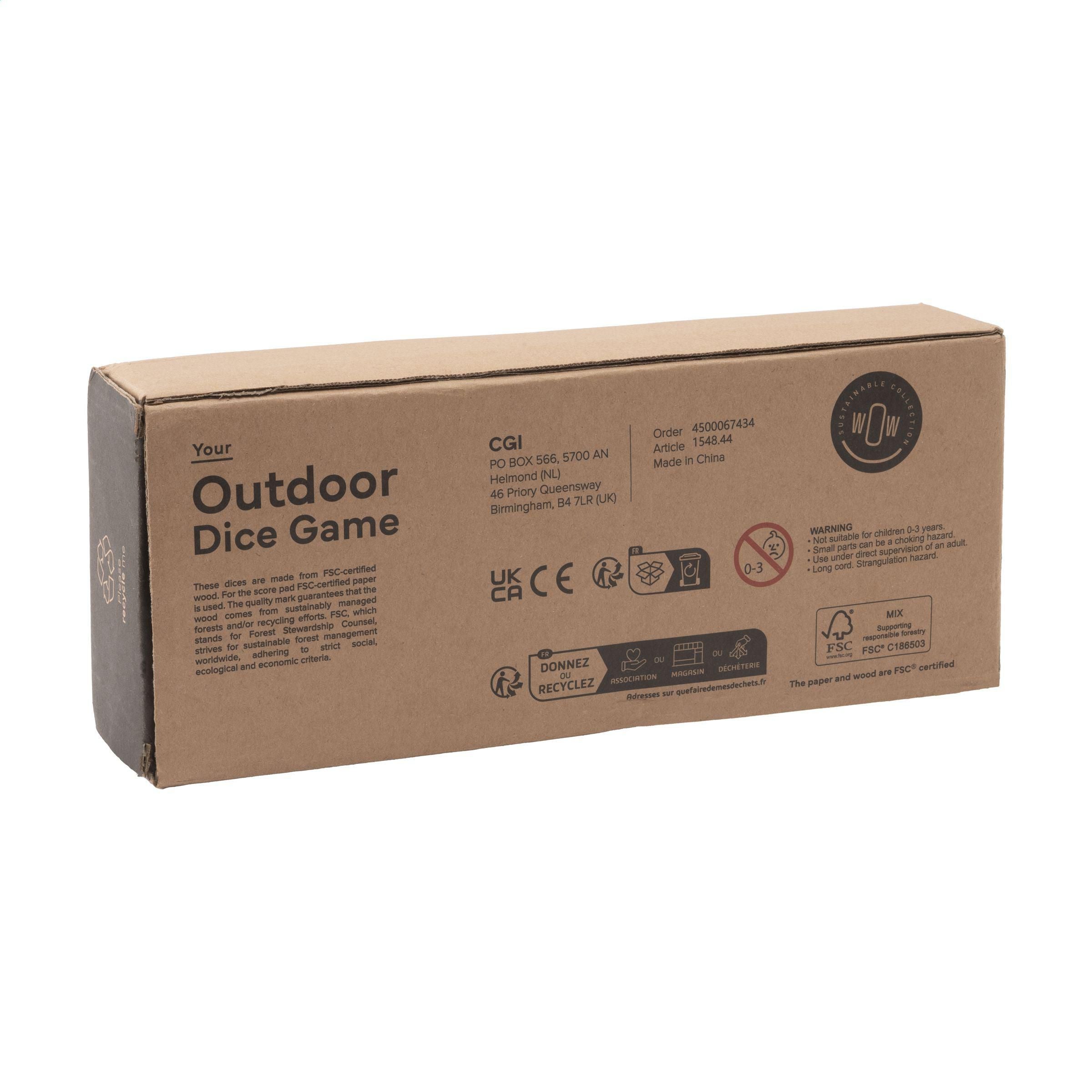Outdoor Dice Game