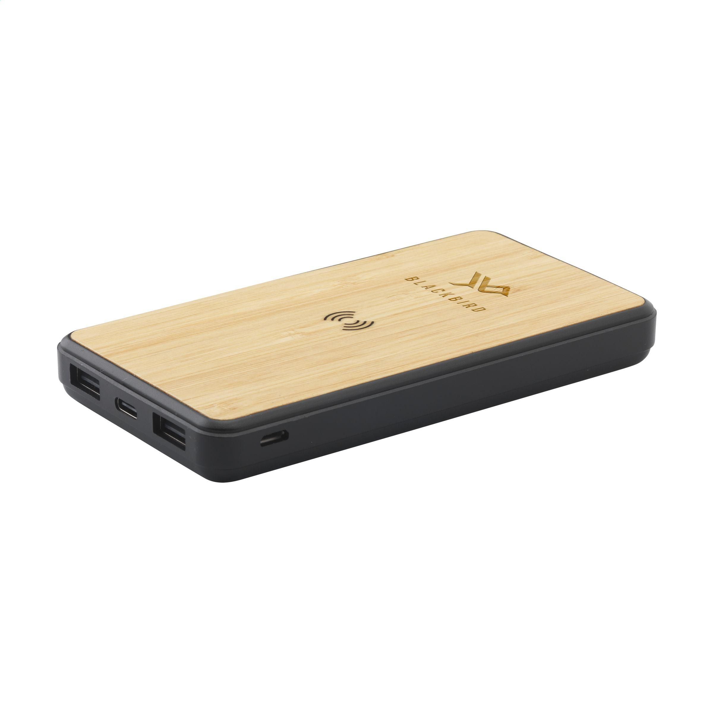 Boru Bamboo Rcs Recycled Abs Powerbank Wireless Charger