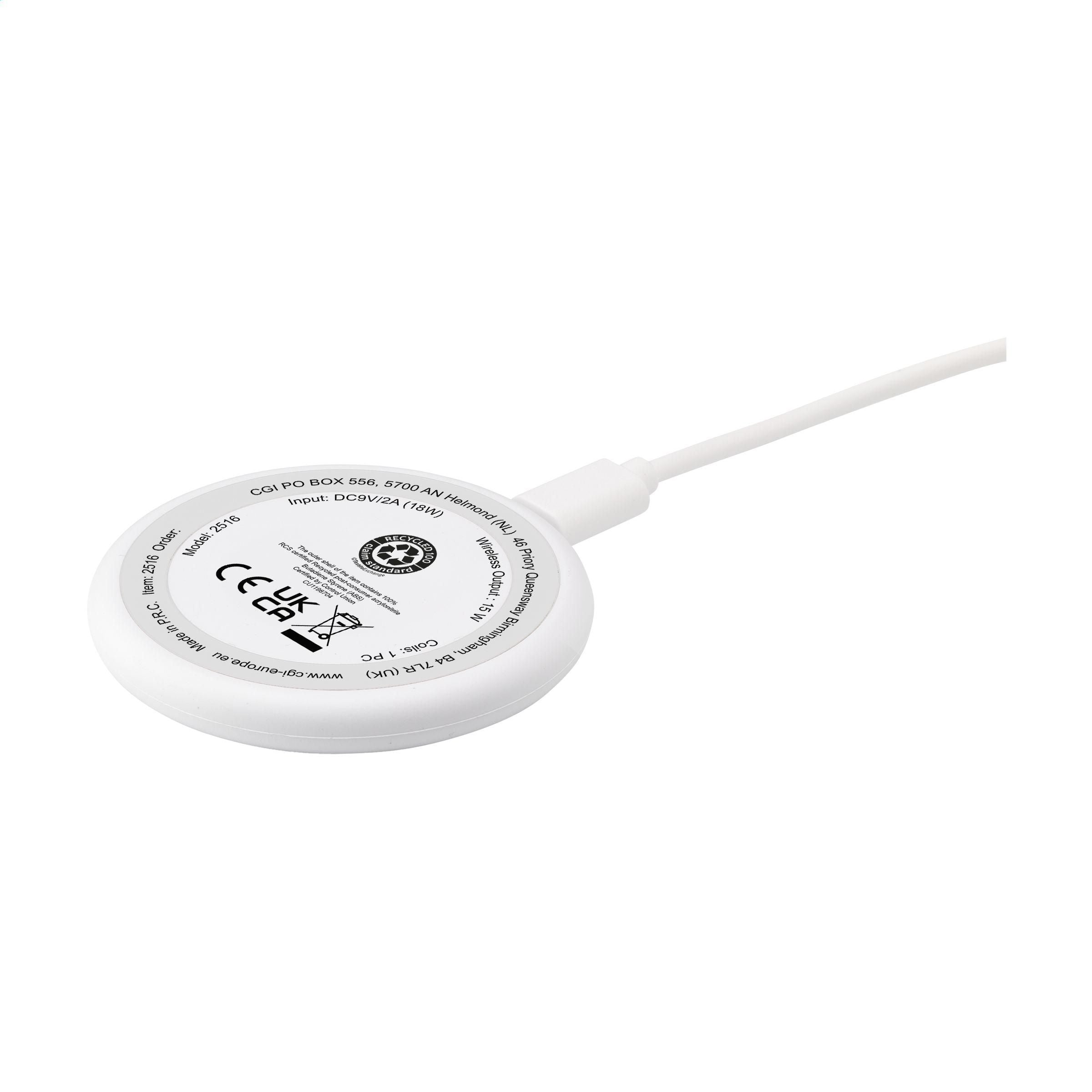 All-In-One Rcs Recycled 15W Magnetic Wireless Charger