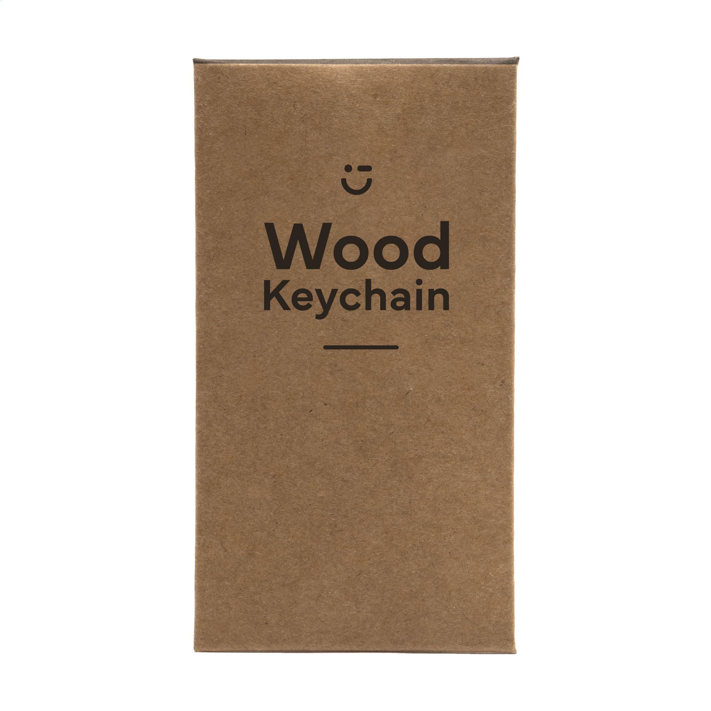 Woodkey Rectangle Keychain