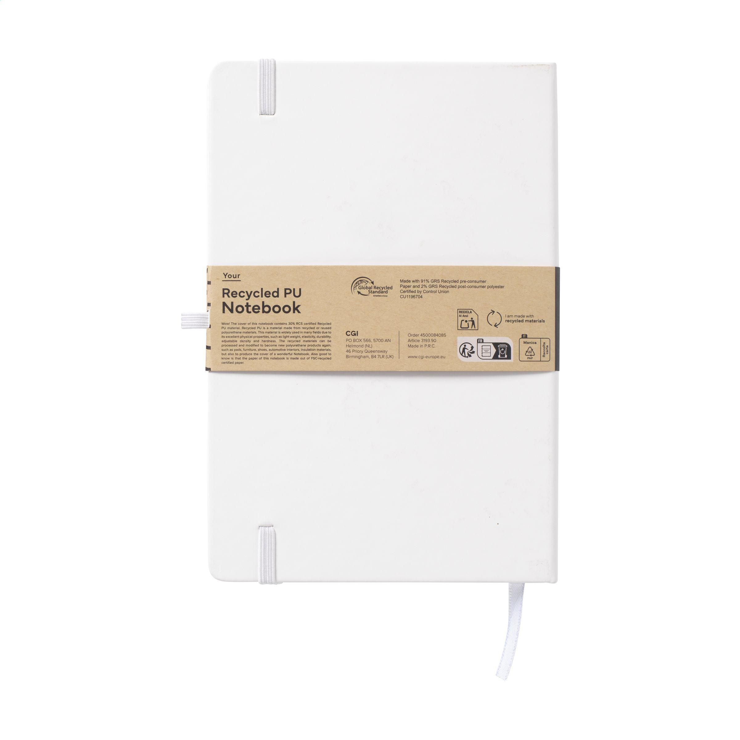 Recycled Grs Pu Paper Notebook A5