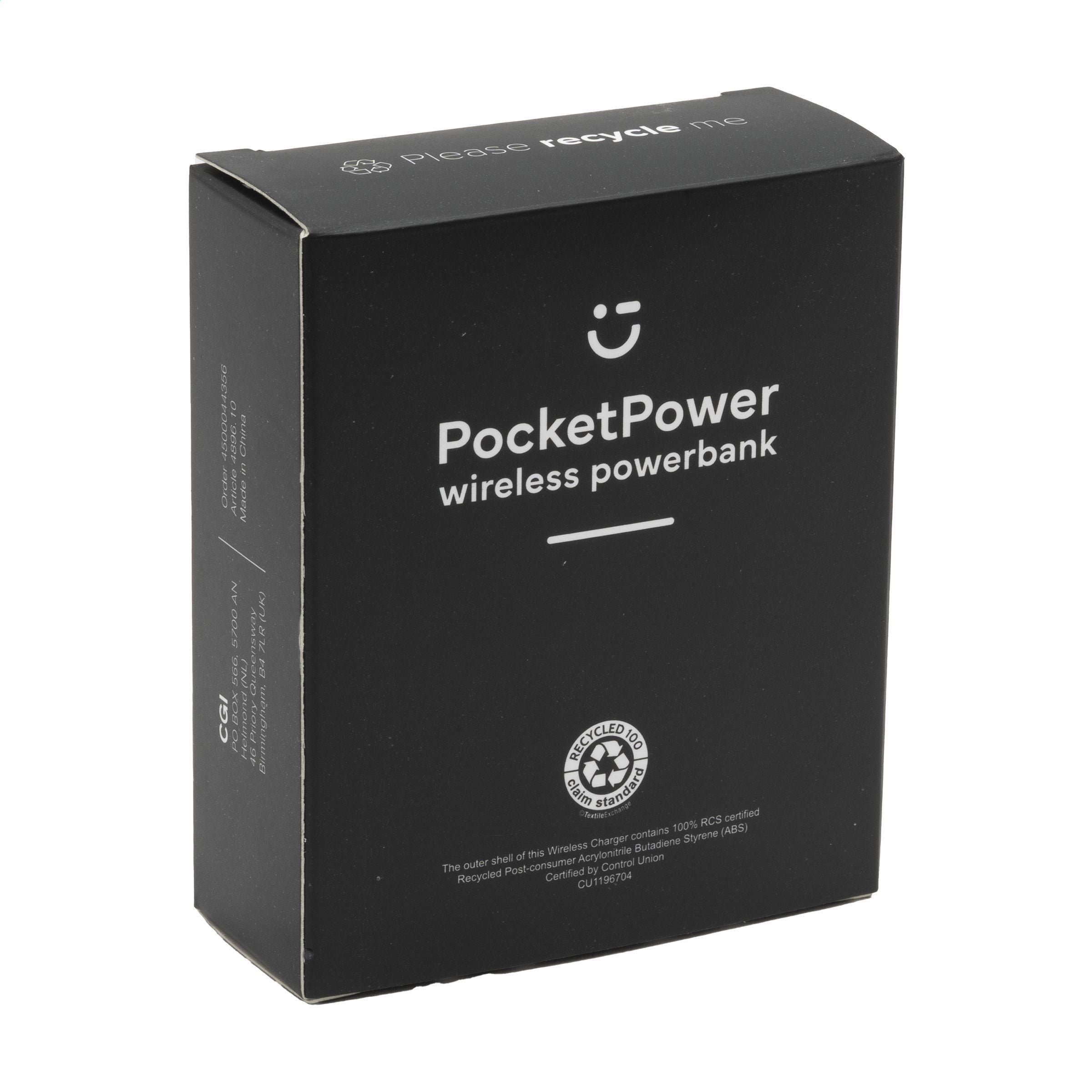 Pocketpower 10000 Wireless Powerbank Wireless Charger