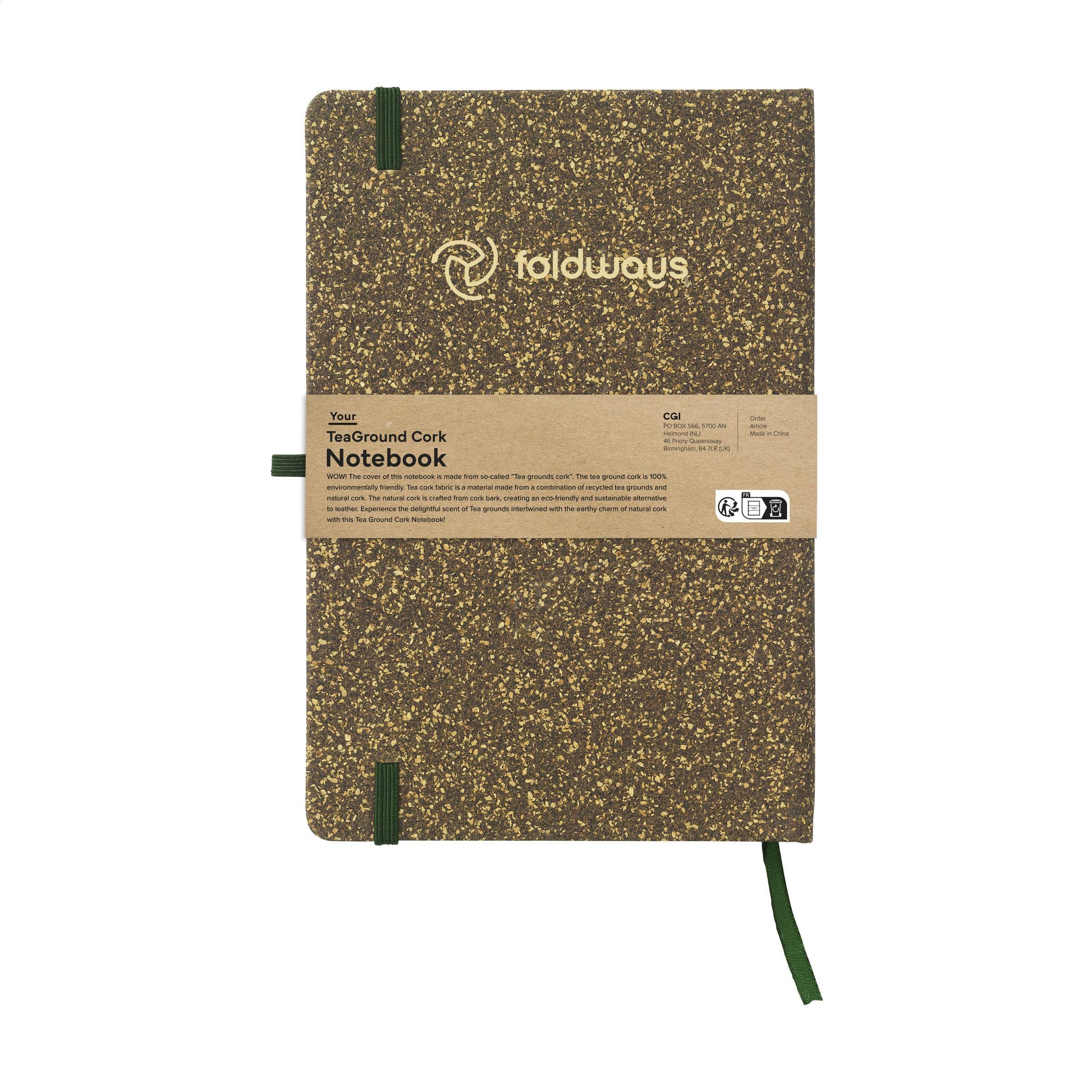 Teaground Cork Paper Notebook A5