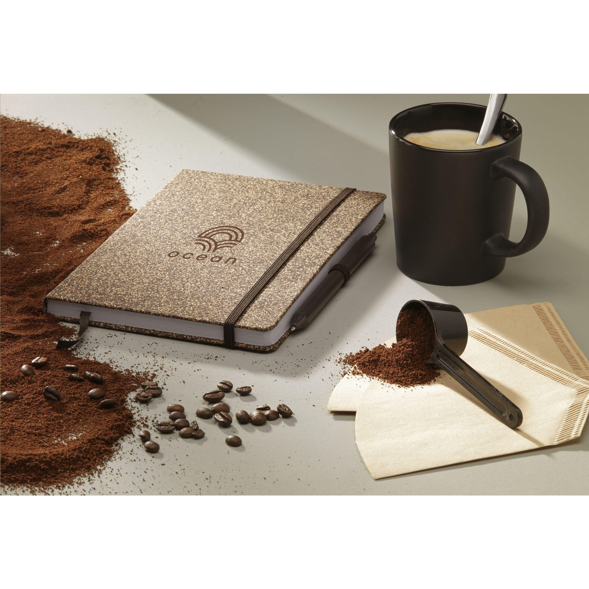 Coffeeground Cork Paper Notebook A5
