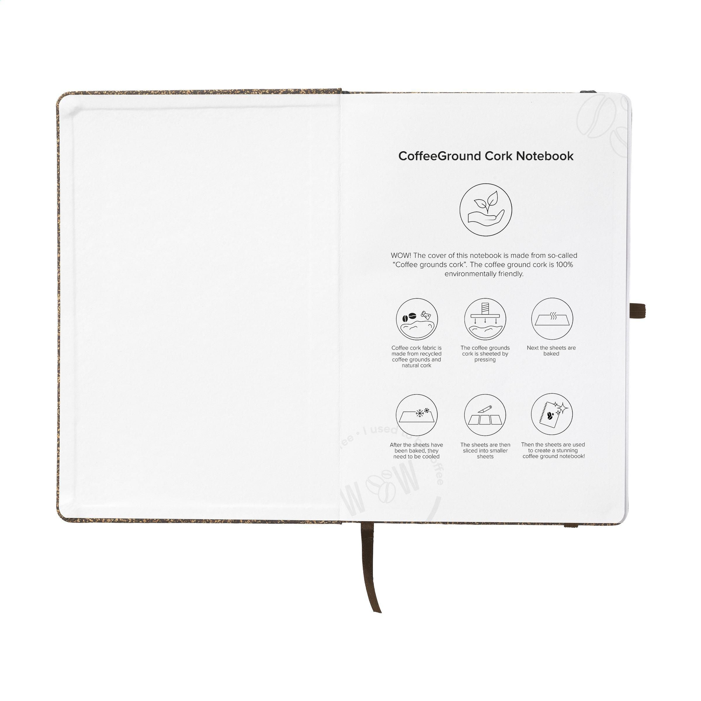 Coffeeground Cork Paper Notebook A5