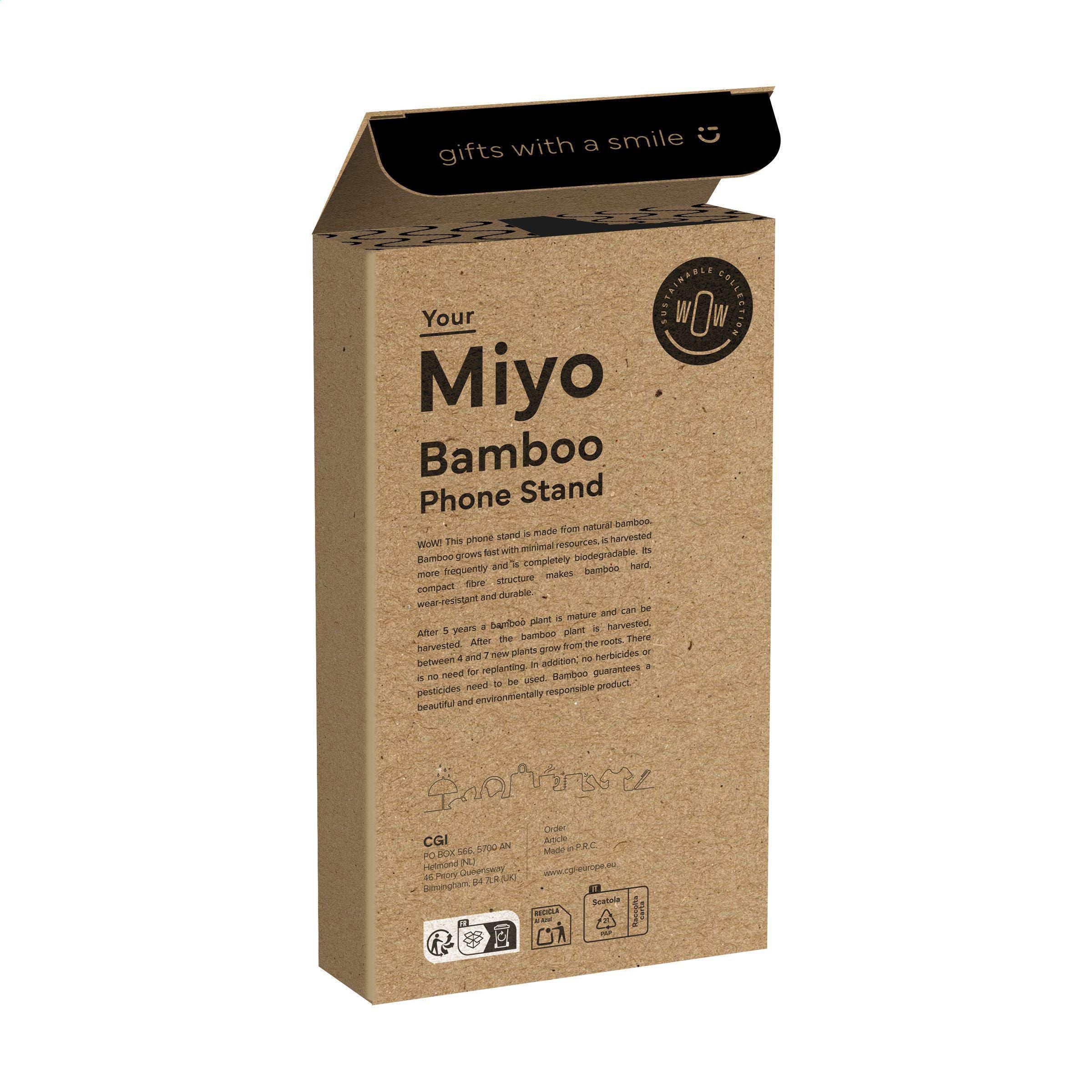 Miyo Bamboo Phone Stand