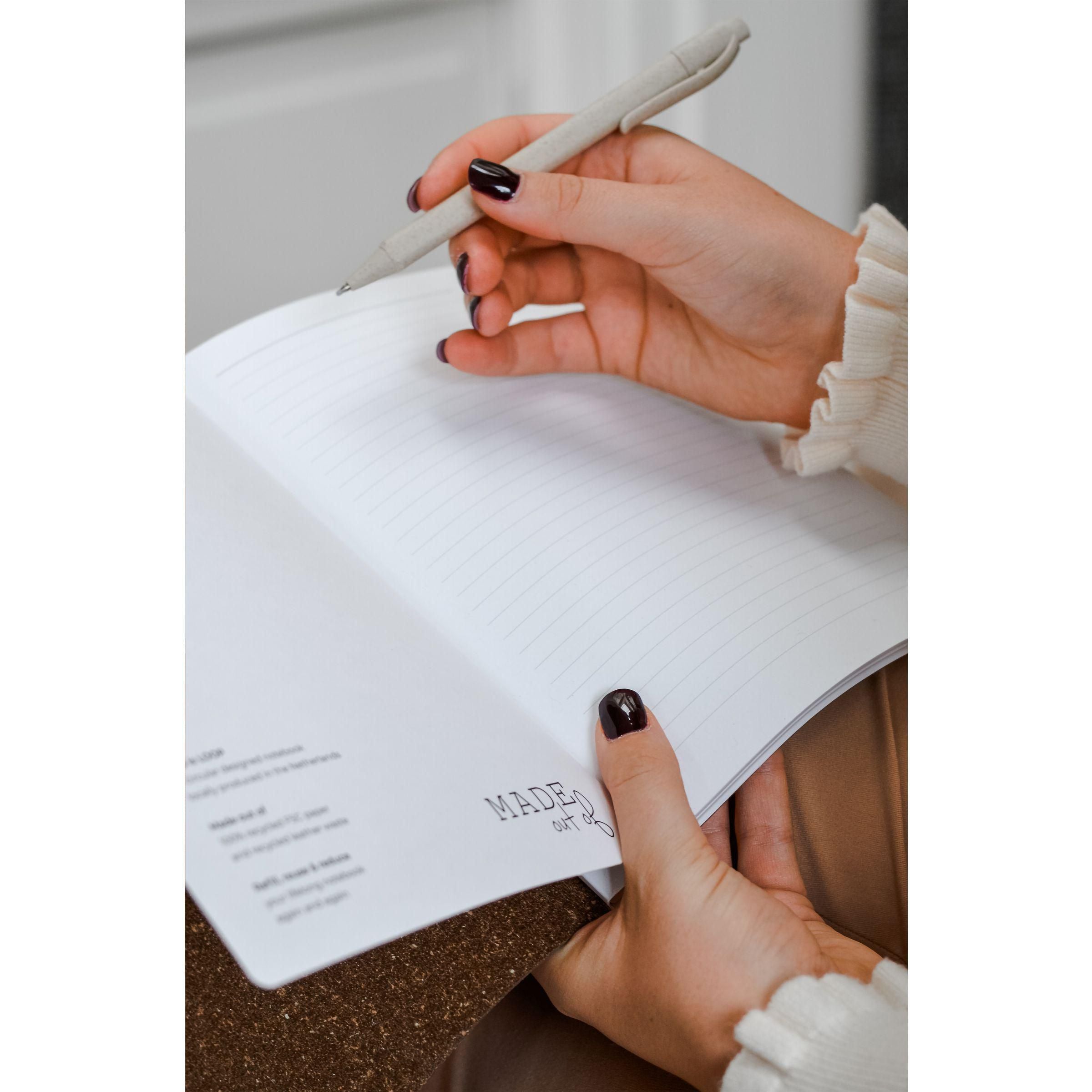 Recycled Leather Refillable Paper Notebook A5
