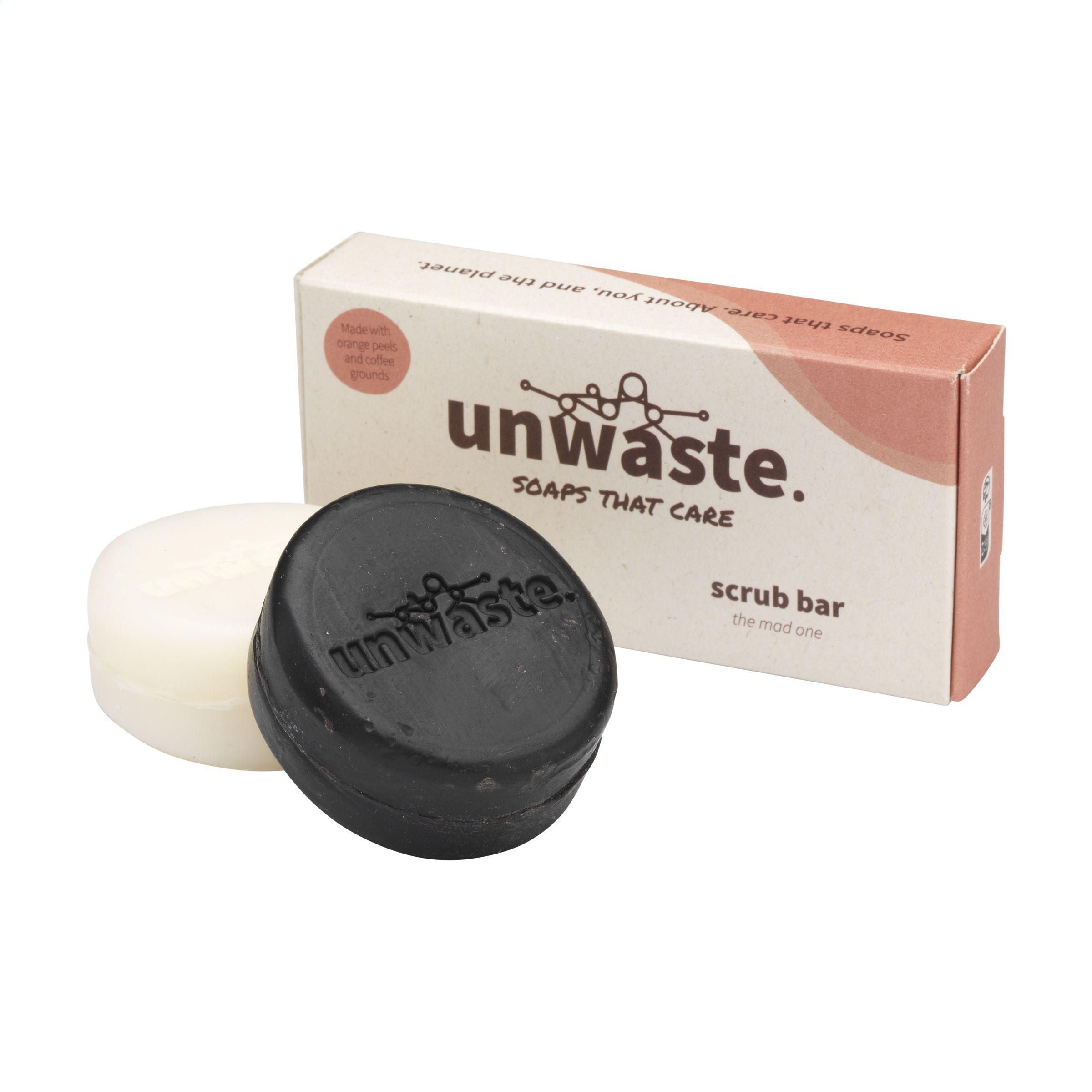 Unwaste Duopack Soap & Scrub Bar