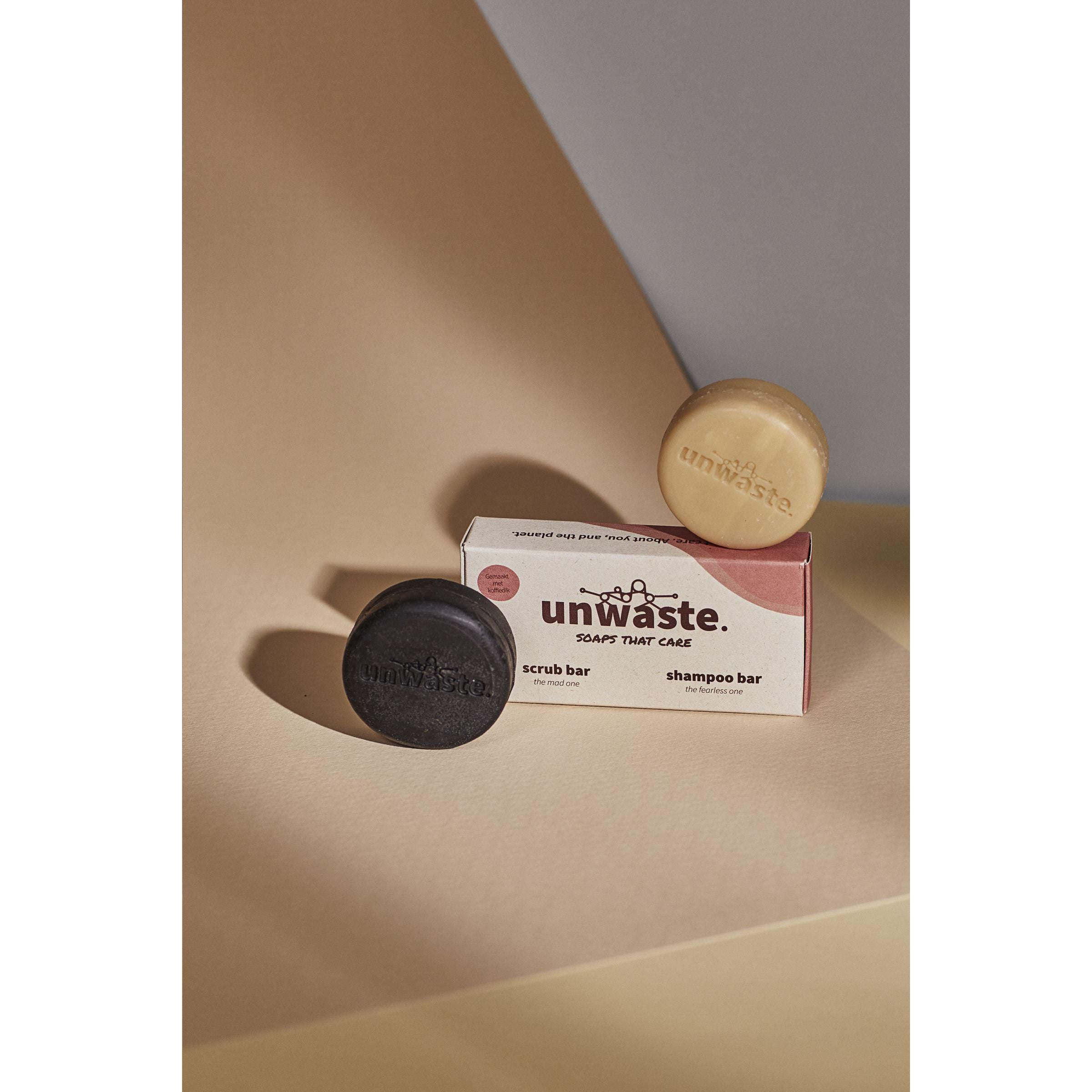 Unwaste Duopack Scrub & Shampoo Bar