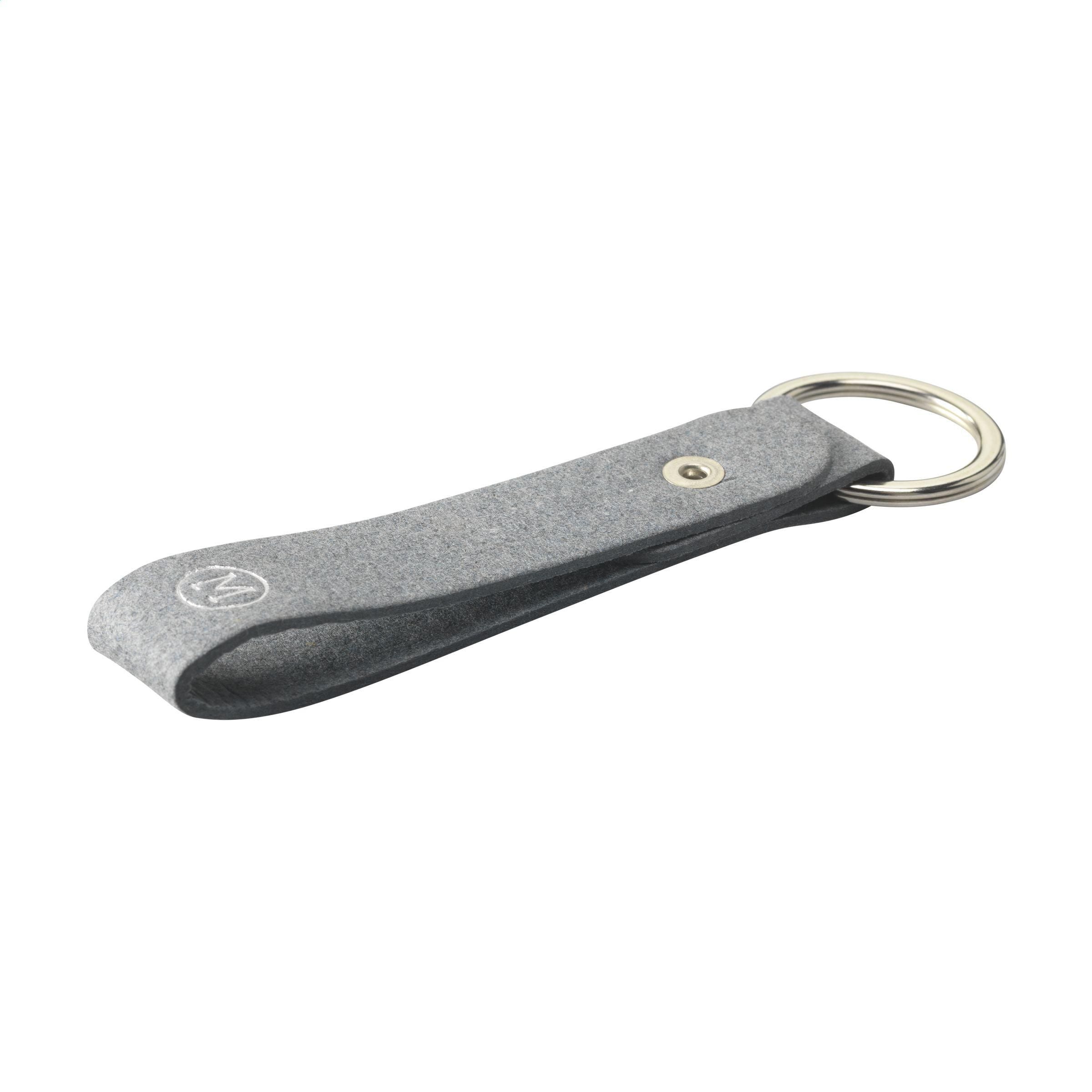 Recycled Denim Textile Keyring
