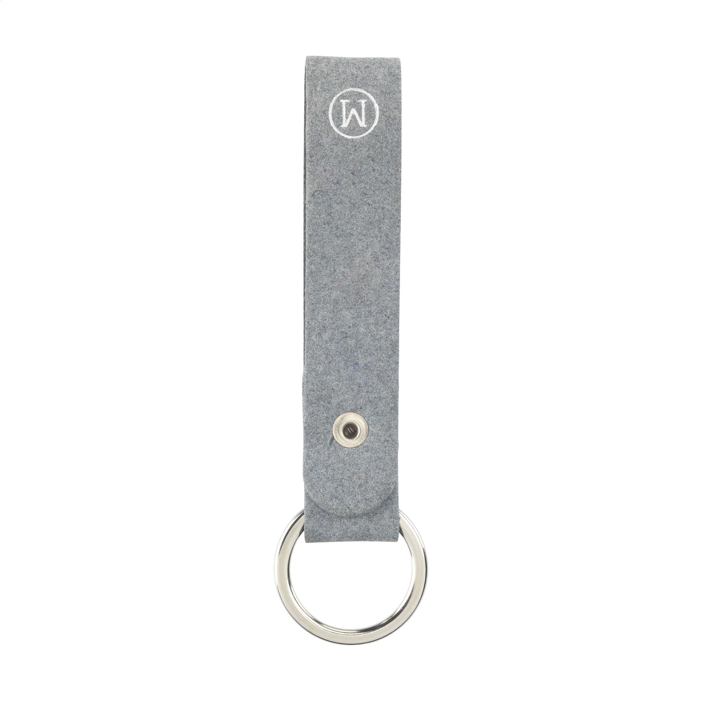 Recycled Denim Textile Keyring